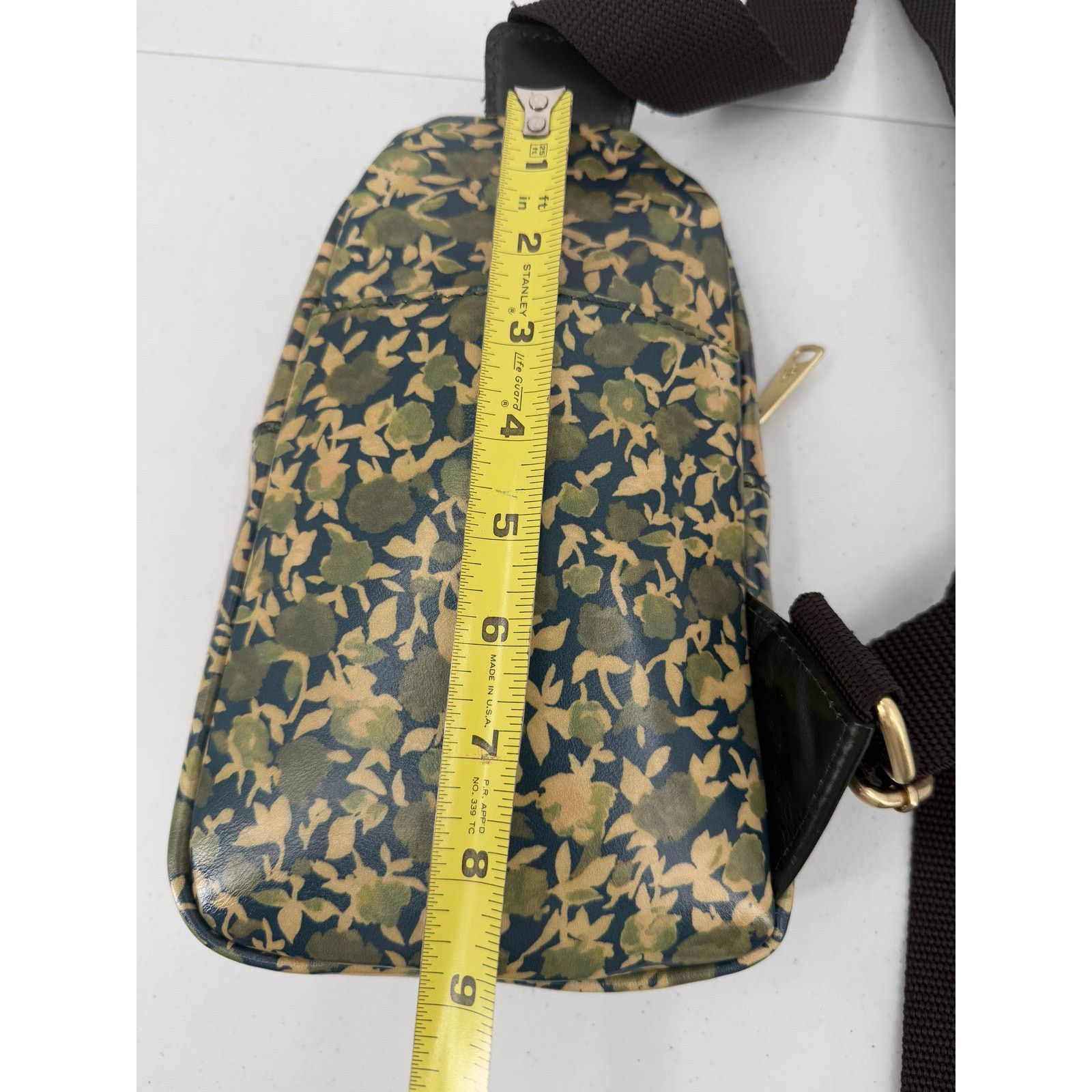 Patricia Nash NWT Patricia Nash Marisol Olive Groves Leather Sling Bag Size ONE SIZE - 11 Thumbnail