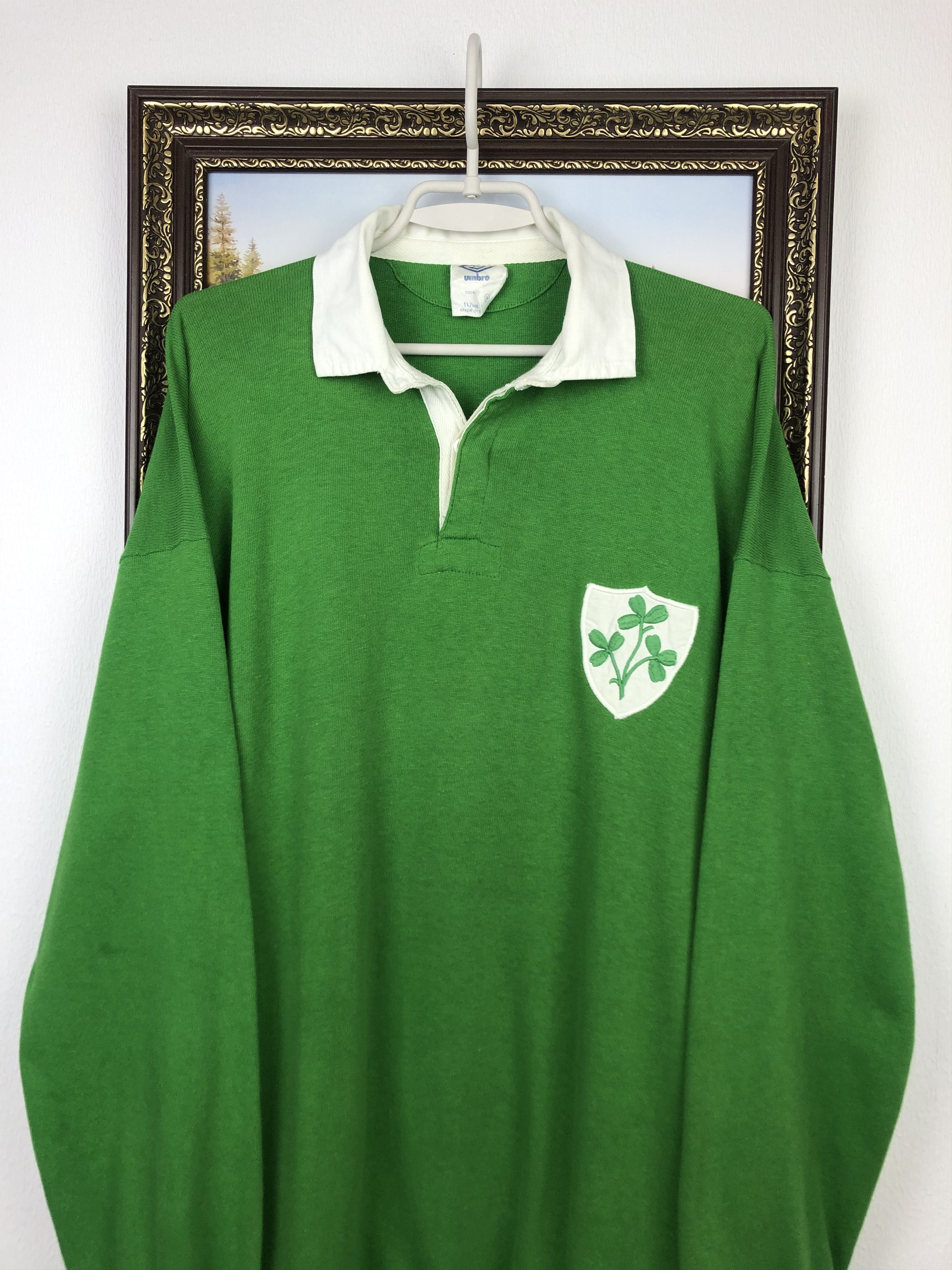Umbro Vintage 90's 1992 Umbro Ireland Rugby Union Jersey Shirt Size US XL / EU 56 / 4 - 3 Thumbnail