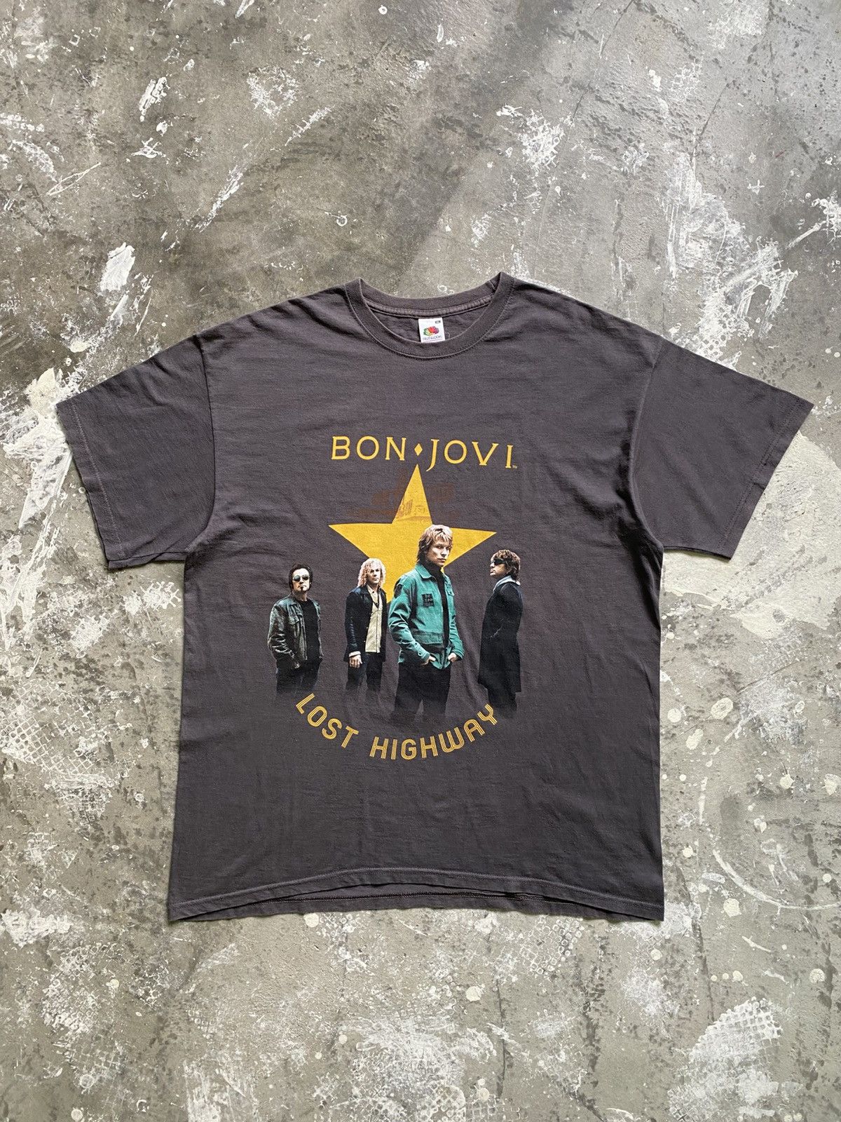 Band Tees × Bon Jovi × Vintage Vintage 07/08 Bon Jovi Europe Tour Band Tee Size US XL / EU 56 / 4 - 1 Thumbnail
