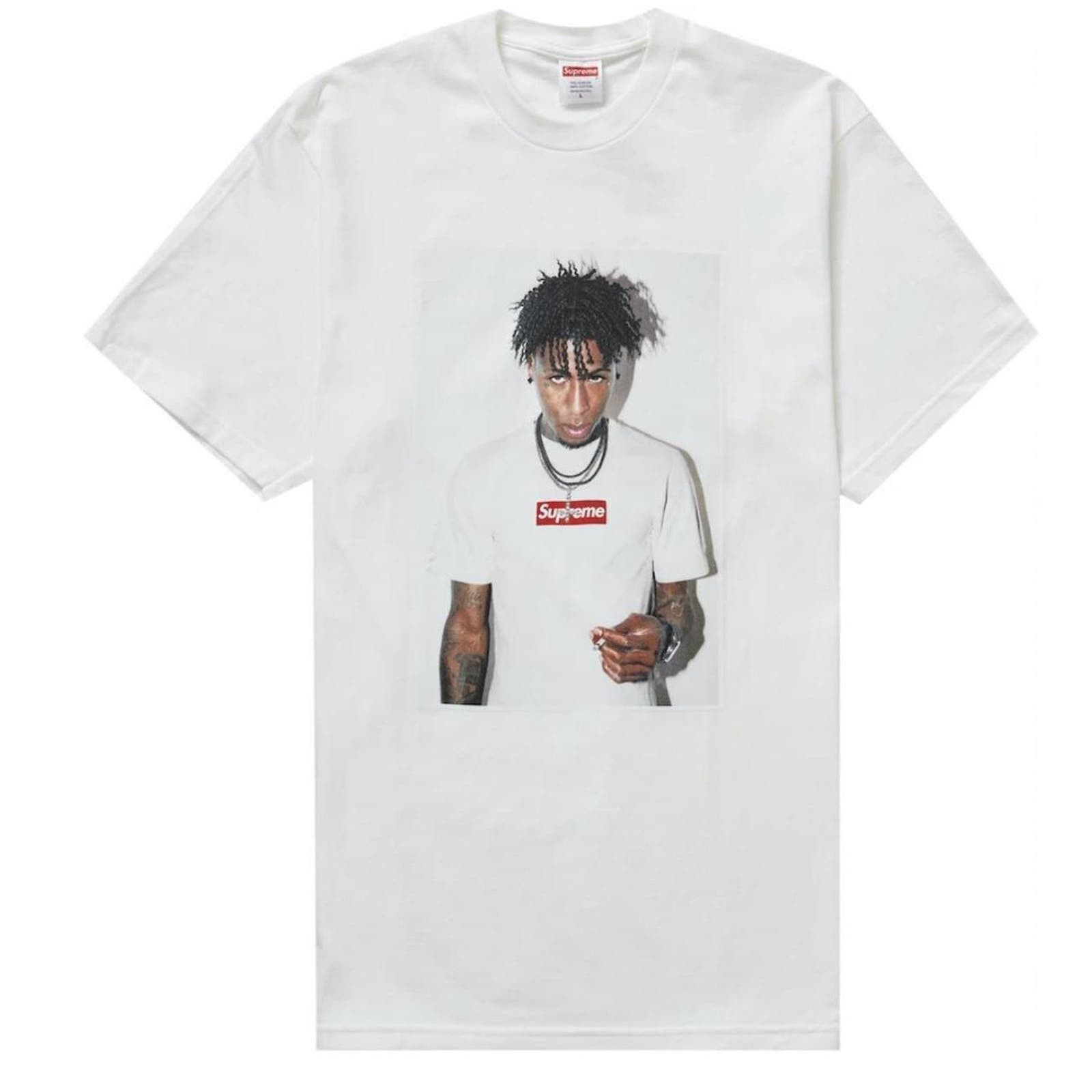 image of Supreme Nba Youngboy T Shirt in White, Men's (Size 2XL)