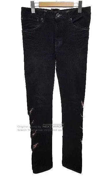 Le Grande Bleu (L.G.B.) Black Distressed Denim Jeans Size 30. Size US 30 / EU 46 - 1 Thumbnail