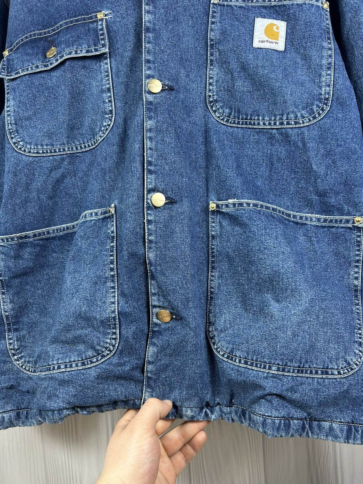 Carhartt Wip Vintage Carhartt OG Chore Coat Heavy Denim Jacket Size XL Size US XL / EU 56 / 4 - 6 Thumbnail