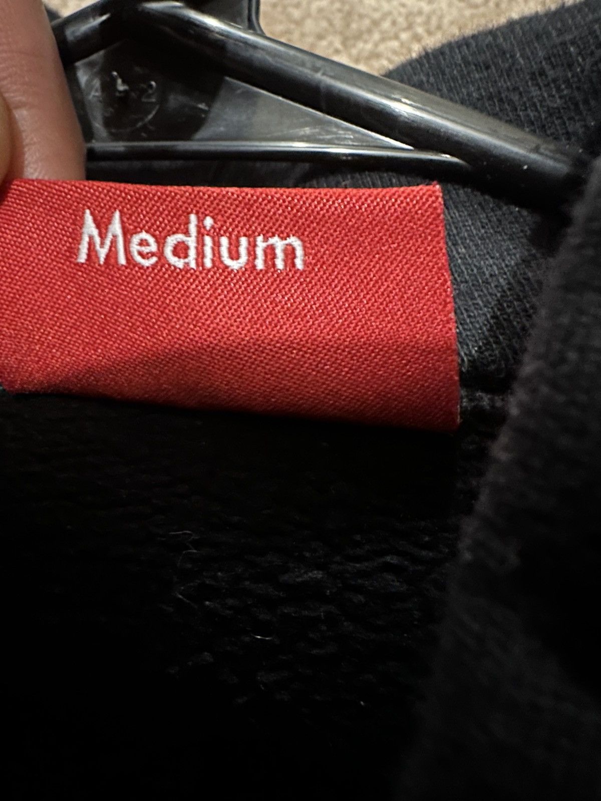 Supreme Black Supreme diagonal Hoodie SS18 Size US M / EU 48-50 / 2 - 8 Thumbnail