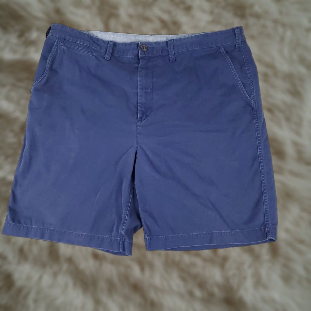 Ralph Lauren Ralph Lauren Shorts Mens Size 42 Blue Pony Casual Flat Front Chino FADED Size US 42 / EU 58 - 1 Thumbnail