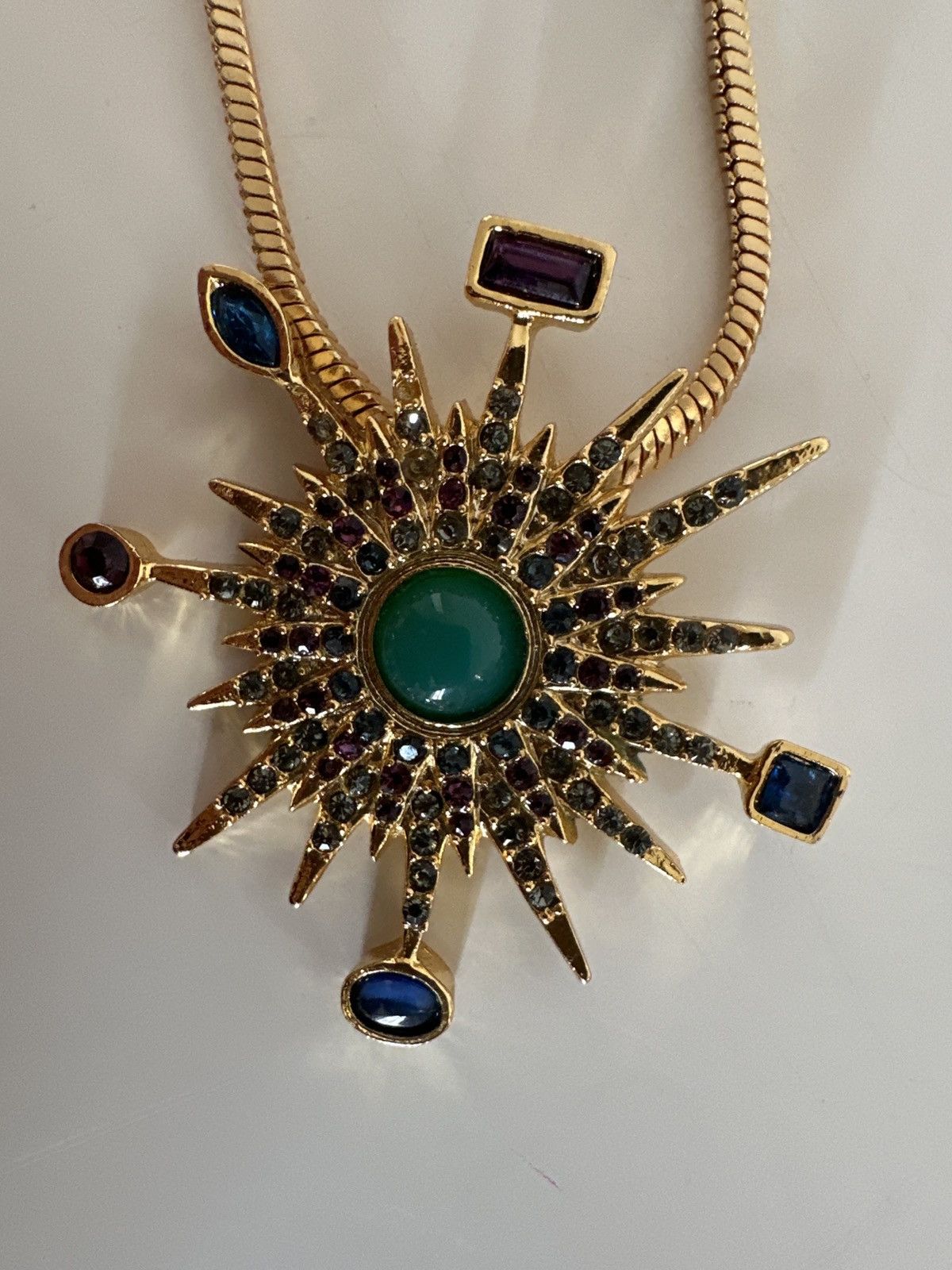 Vintage Vintage star gold necklace Size ONE SIZE - 2 Thumbnail