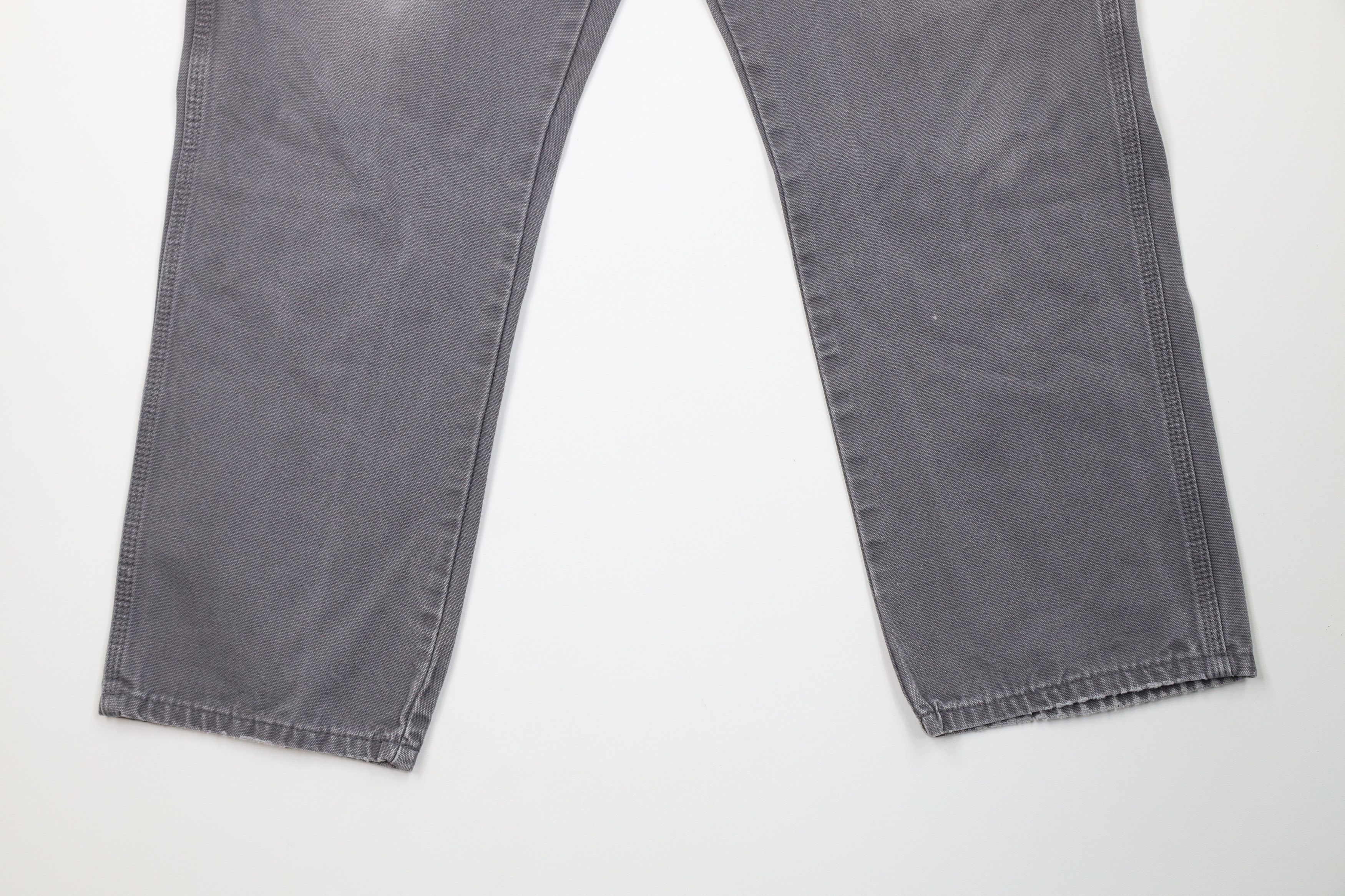Dickies Vintage Dickies Canvas Wide Leg Dungaree Pants Gray Cotton Size US 36 / EU 52 - 4 Thumbnail