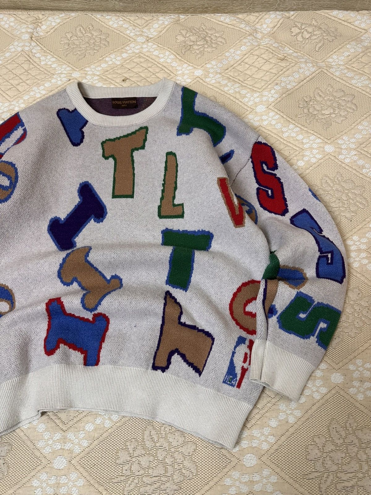 Vintage 🔥 Vintage Louis Vuitton Styled Sweater Pullover Knit Logo Size US S / EU 44-46 / 1 - 4 Thumbnail