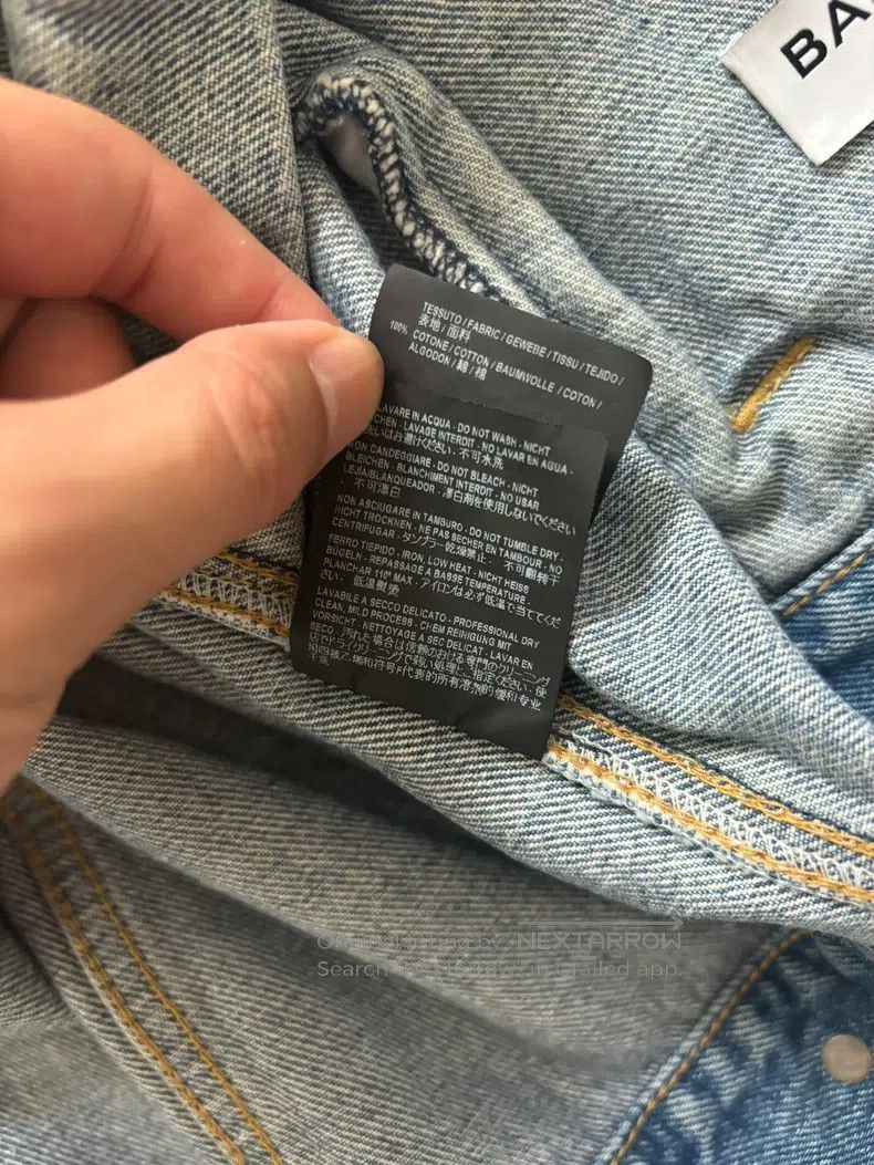 Balenciaga Balenciaga Solid-color lapel distressed denim jacket Size XXS / US 00 / IT 34 - 7 Thumbnail