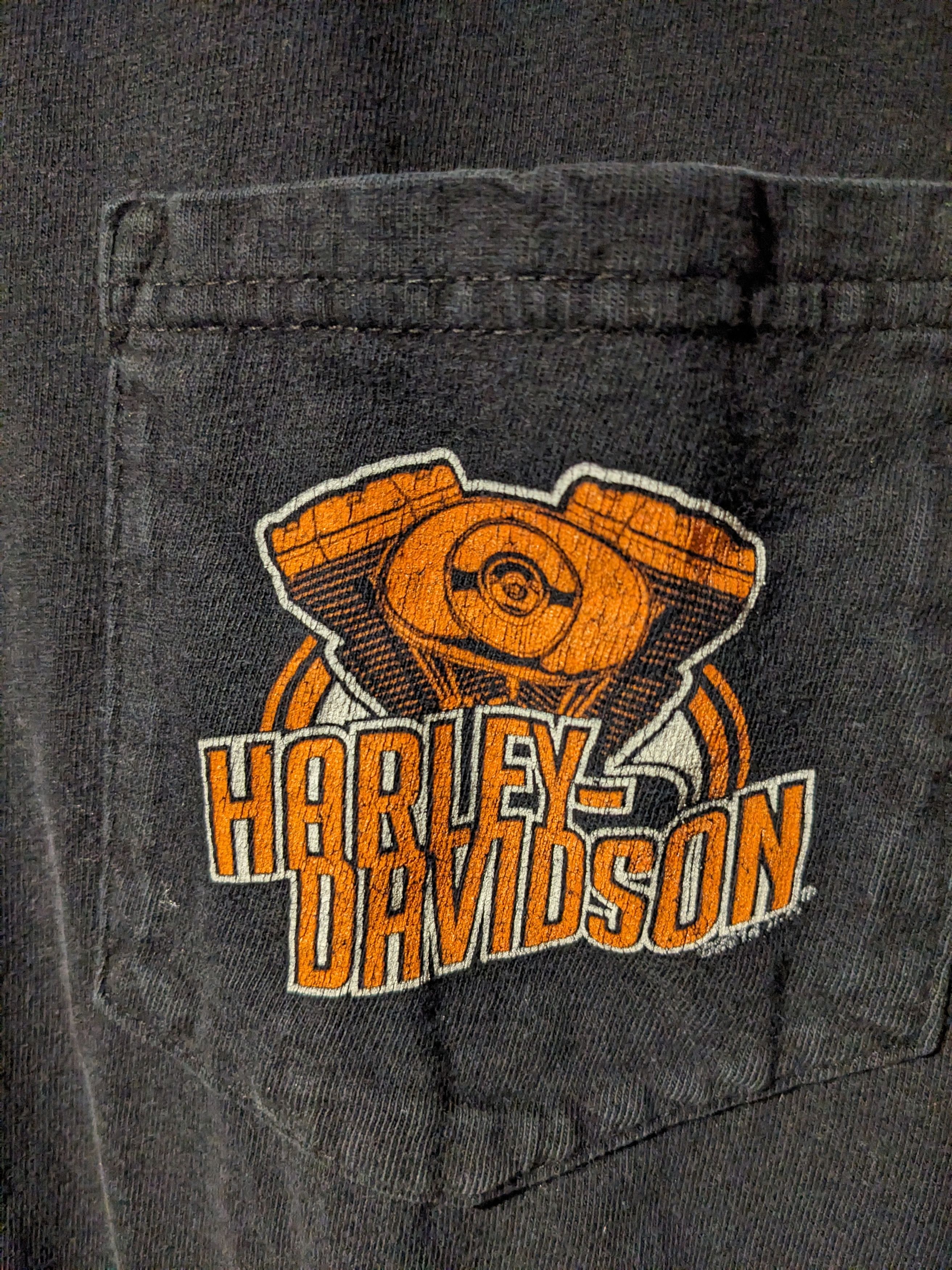 Harley Davidson × Vintage Vintage Harley Davidson Motorcycle Long-Sleeve T-Shirt Size US XL / EU 56 / 4 - 7 Thumbnail