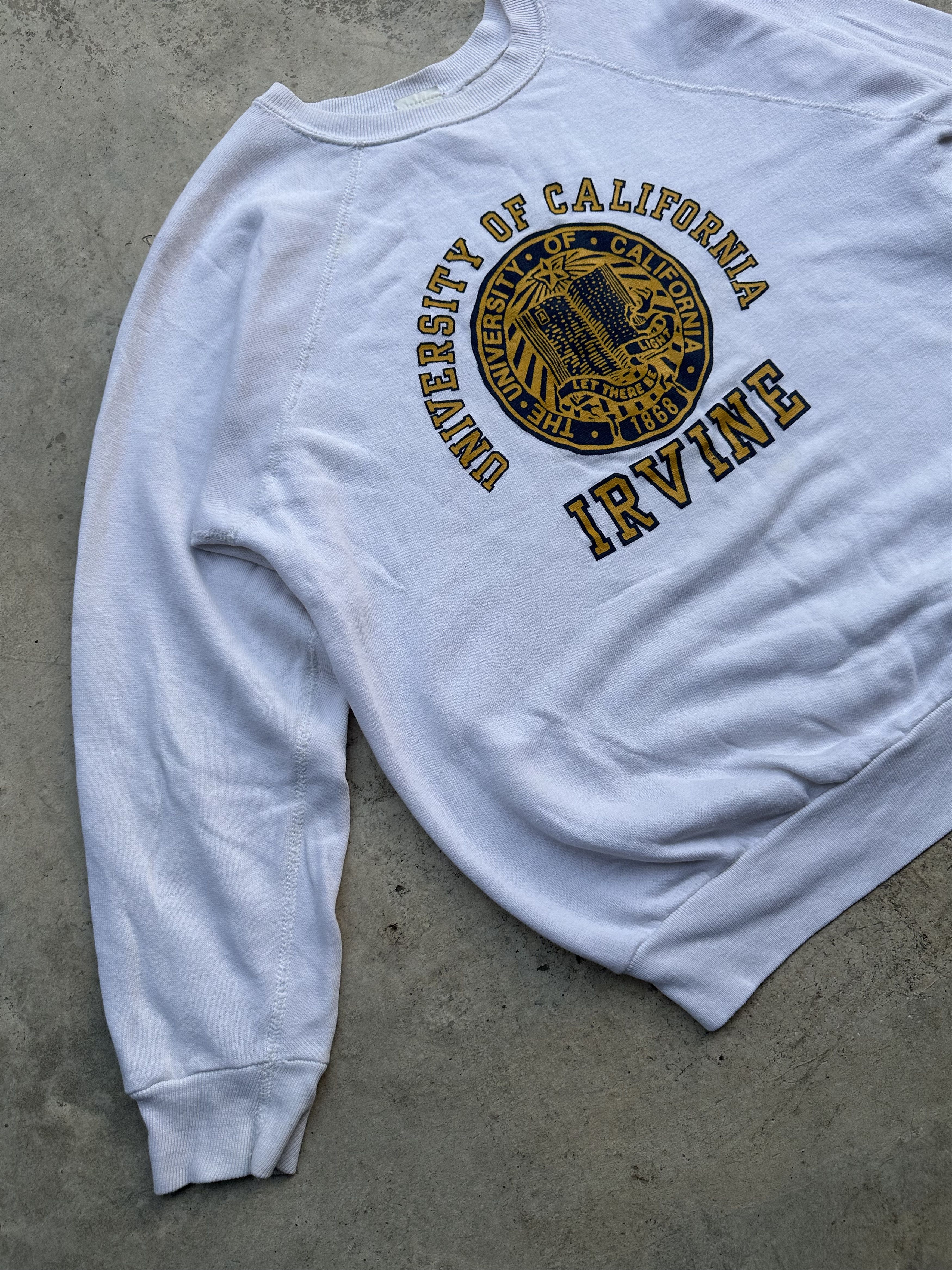 Velva Sheen Vintage 70s University Of California Irvine Sweatshirt Size US L / EU 52-54 / 3 - 4 Thumbnail