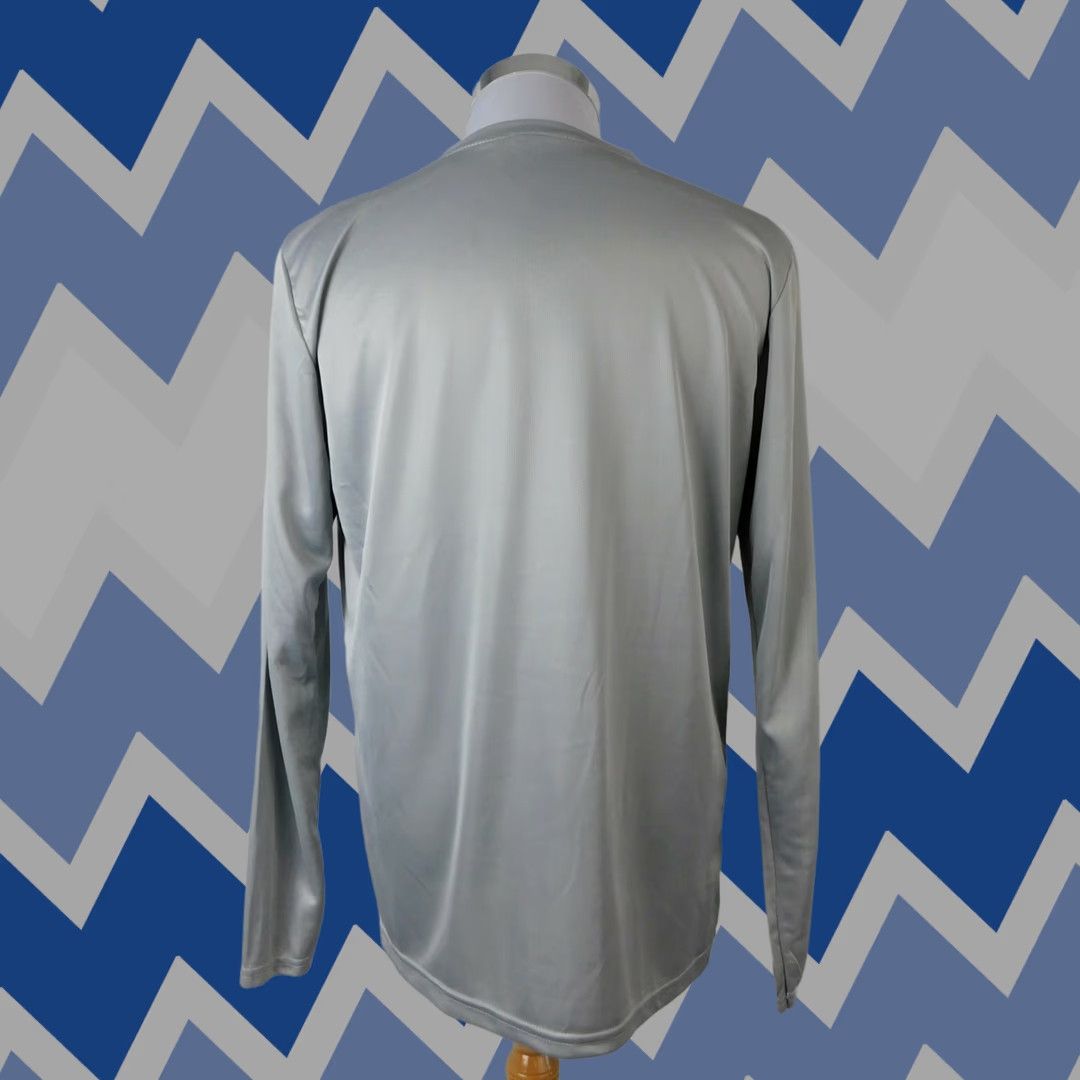 Vintage Zone Pro Men's T-Shirt Long Sleeve Crew Neck Gray Large Sports Gym & Training 100% Polyester Size US L / EU 52-54 / 3 - 1 Thumbnail