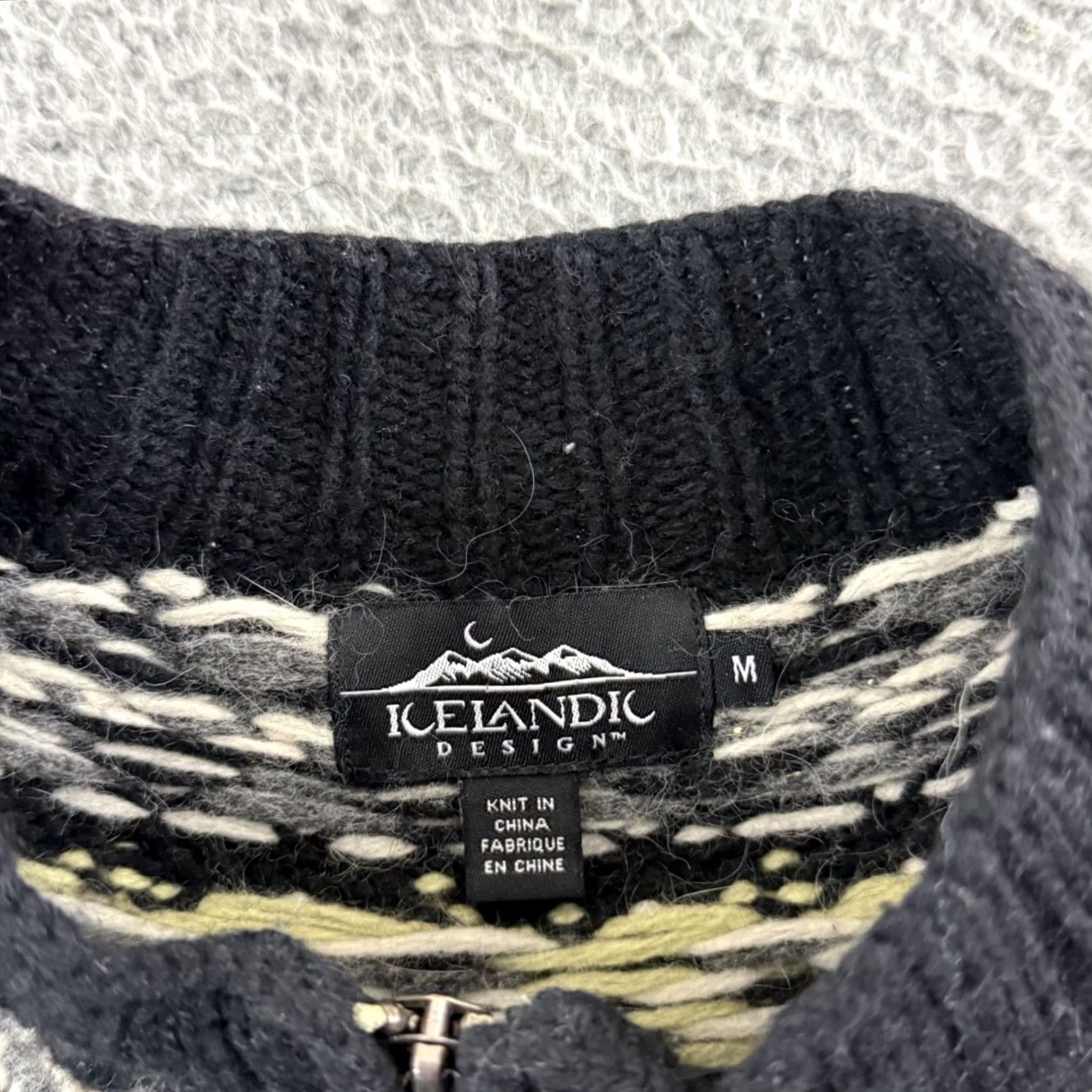 Vintage VINTAGE Icelandic Design Sweater Womens M Angora Lambswool Zip Nordic Outdoor Jeans? Size M / US 6-8 / IT 42-44 - 6 Thumbnail