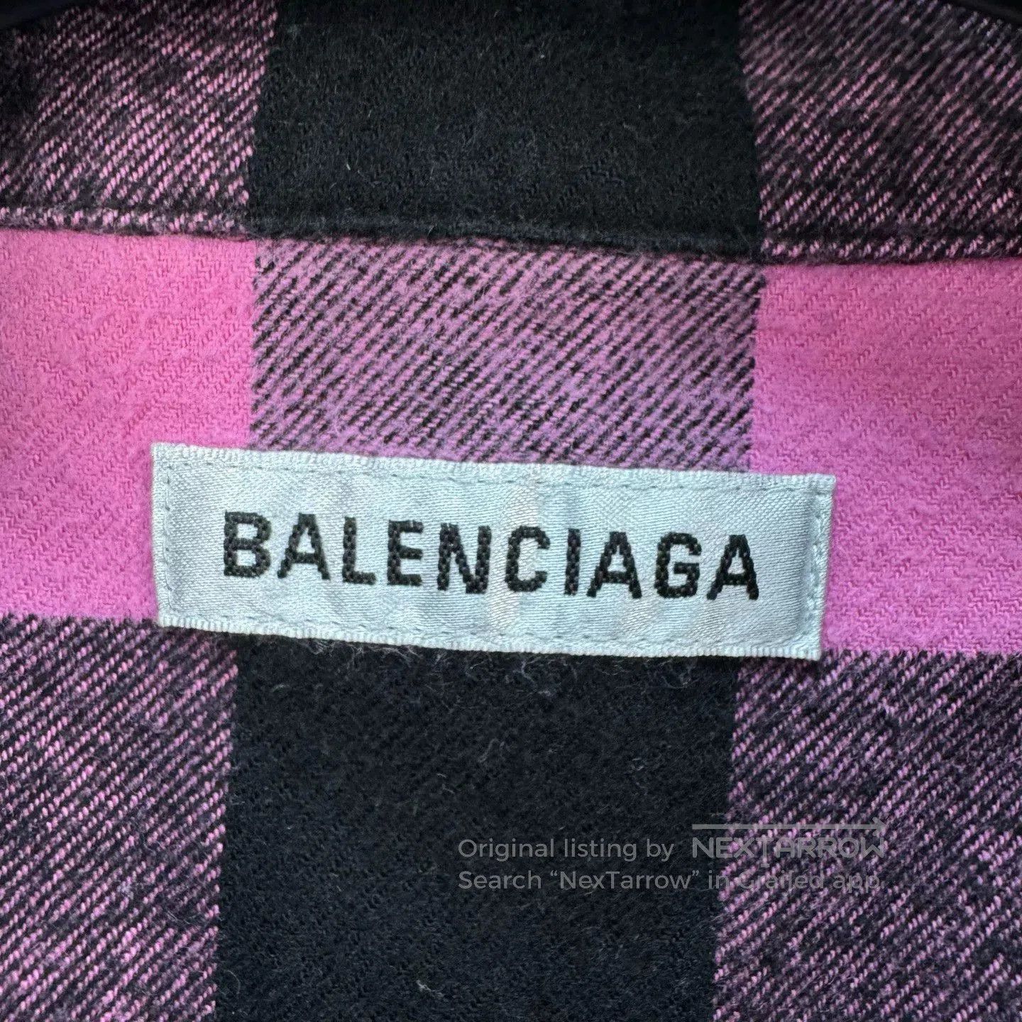 Balenciaga balenciaga pink checkered shirt jacket. Size US XS / EU 42 / 0 - 5 Thumbnail