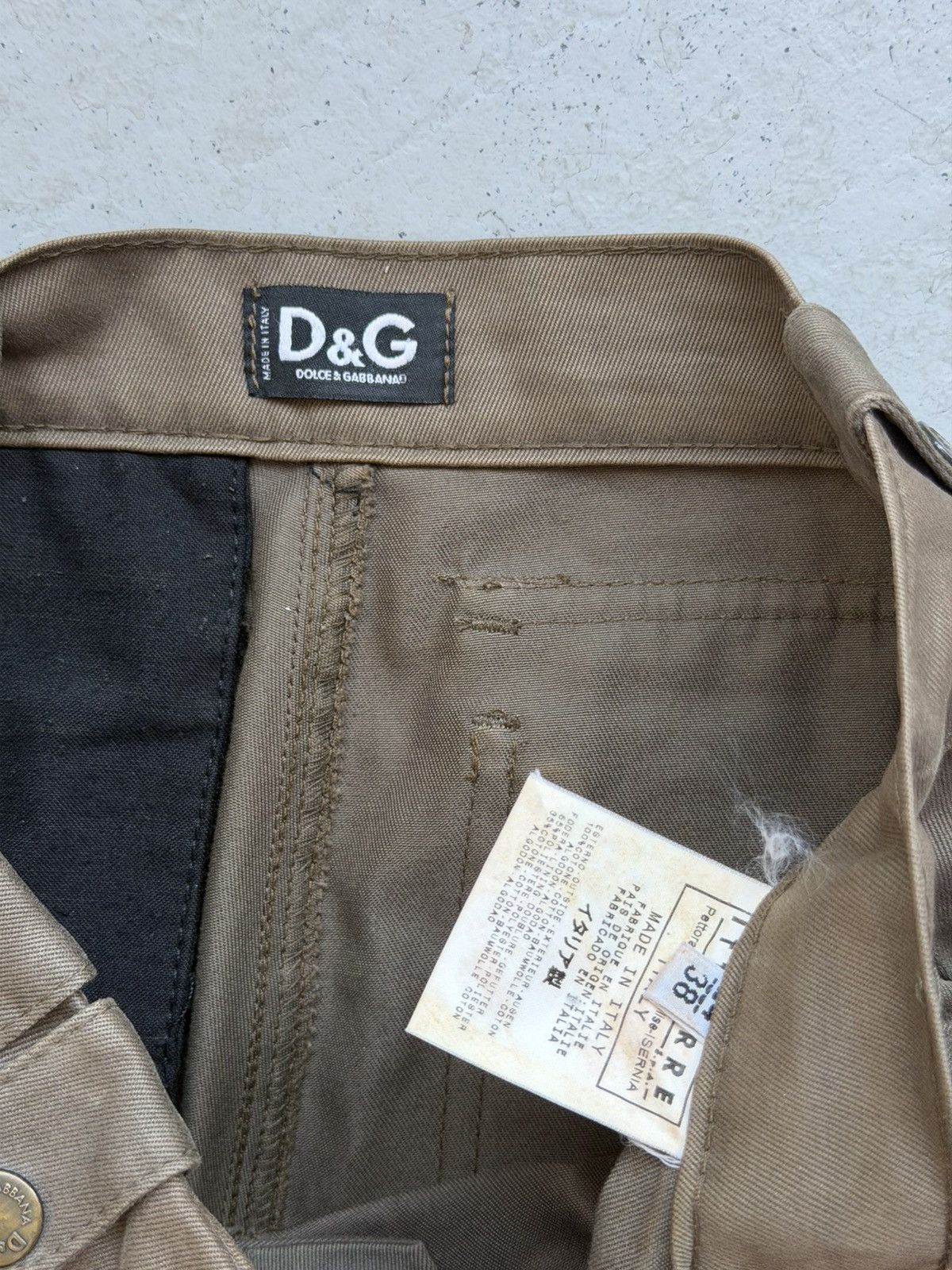 Dolce & Gabbana Dolce & Gabbana 2000’s Olive Cargo Multi Pocket Pants Size 24" / US 00 / IT 34 - 6 Thumbnail