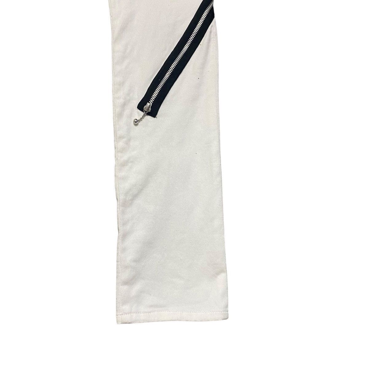 Mari's Rock Anarchy 666 White Denim Zipper Bondage Pants Undercover Size US 32 / EU 48 - 8 Thumbnail