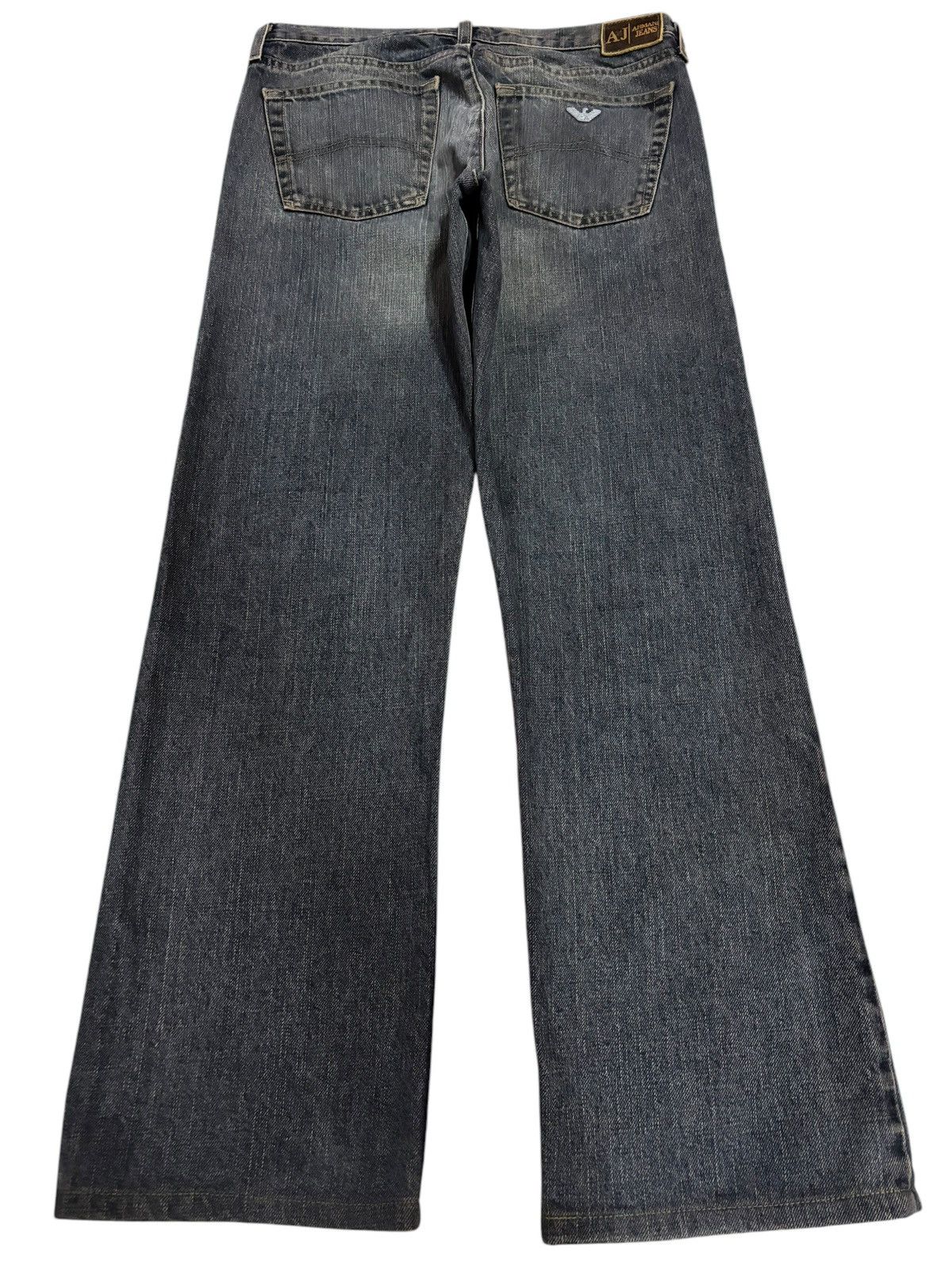 Armani × Armani Exchange × Giorgio Armani Vintage AJ Armani Italy Faded Jeans Size US 28 / EU 44 - 2 Thumbnail