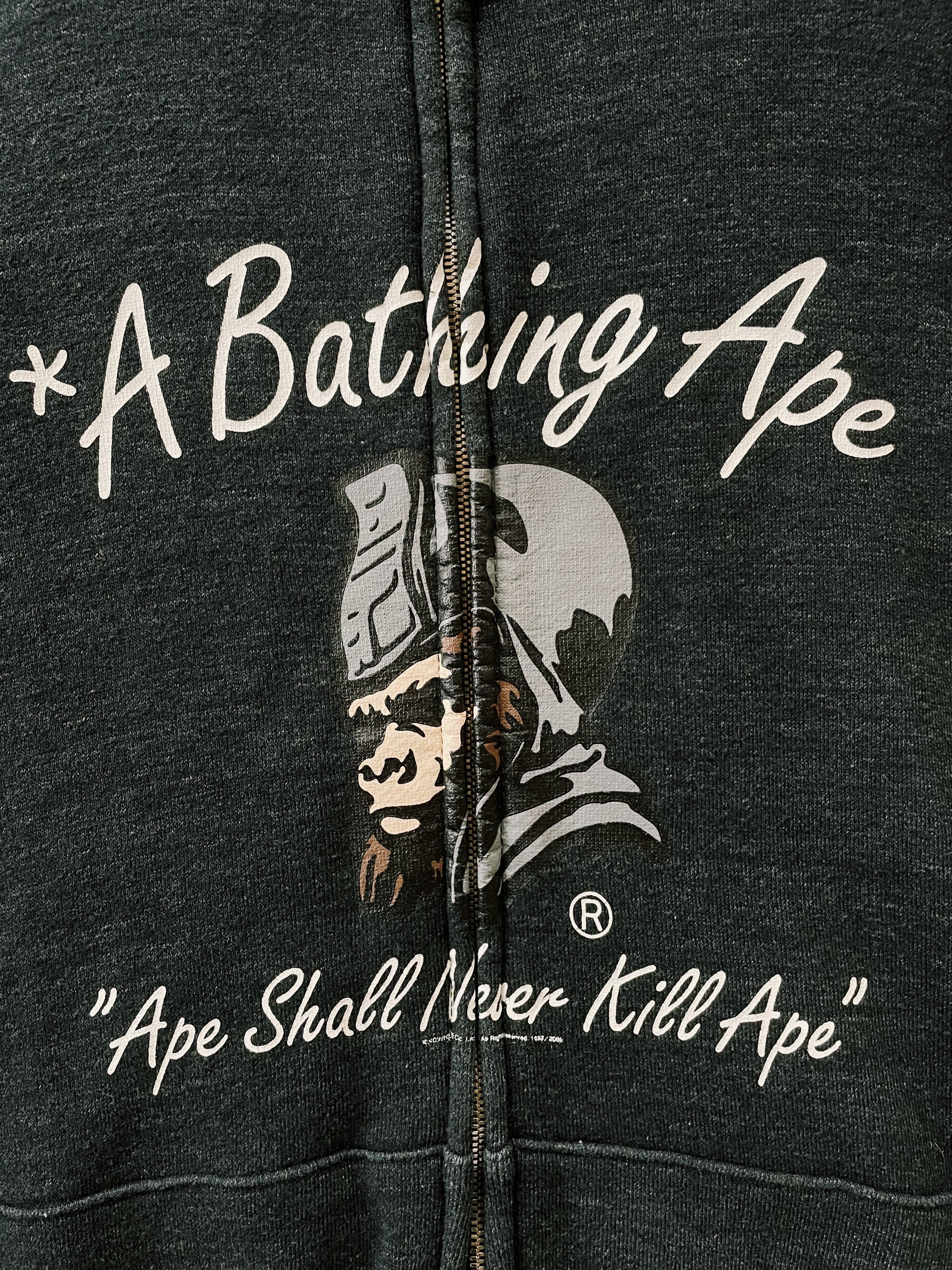 Bape Vintage Y2K Bape A Bathing Ape General ASNKA Fullzip Hoodie Size US L / EU 52-54 / 3 - 3 Thumbnail
