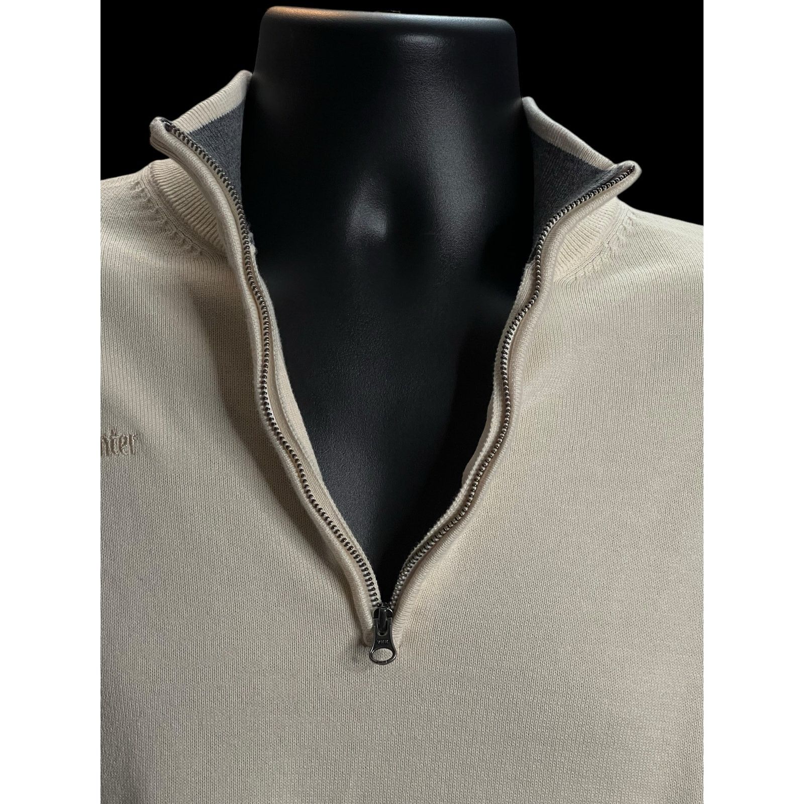 Paul Fredrick Paul Fredrick Men’s 1/4 Zip Sweater XXL - NetApp Size US XXL / EU 58 / 5 - 2 Thumbnail