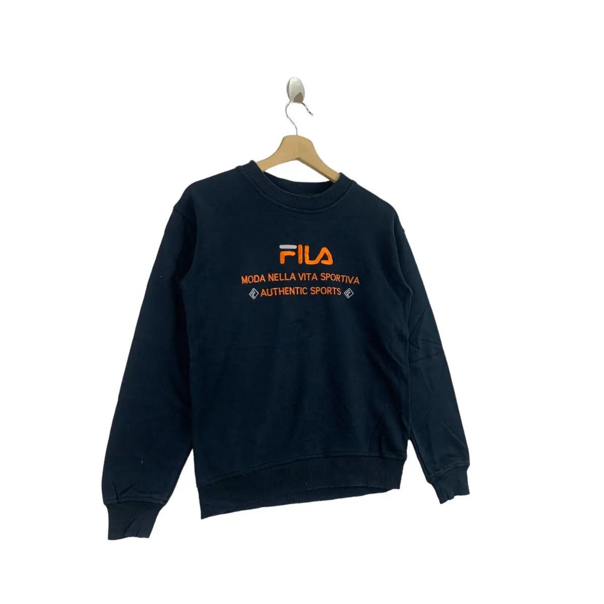Fila Vtg FILA BIELLA ITALIA Vita Sportiva Embroidered Sweatshirt Size M / US 6-8 / IT 42-44 - 3 Thumbnail