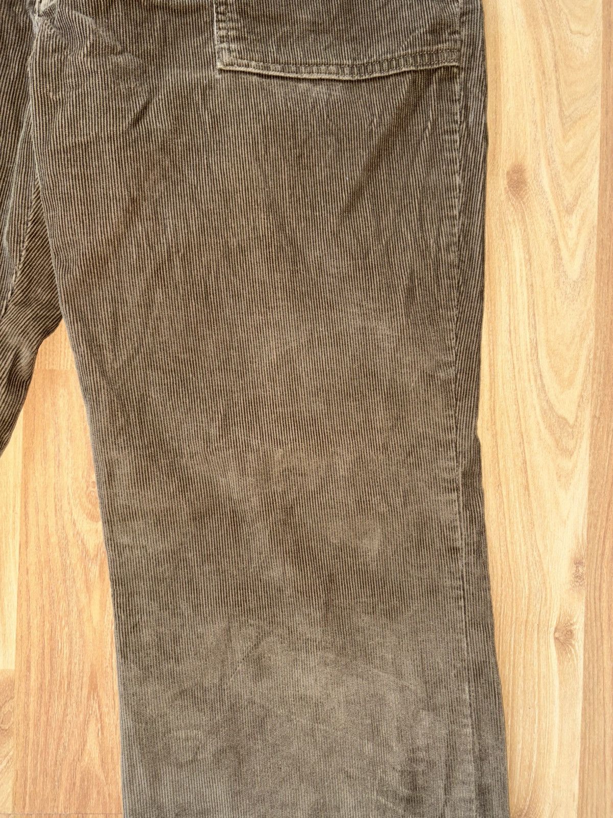 Gap Gap Womens 36 Green Corduroy Pants 1969 Boot Flare Stretch Size 36" / US 14 / IT 50 - 4 Thumbnail