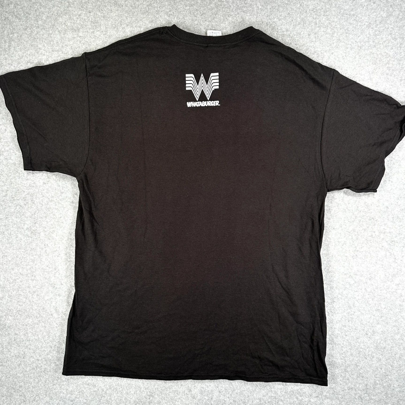 Delta Whataburger Shirt Mens XL Black Cartoon Dog Graphic Tee Delta Pro Weight Size US XL / EU 56 / 4 - 6 Thumbnail