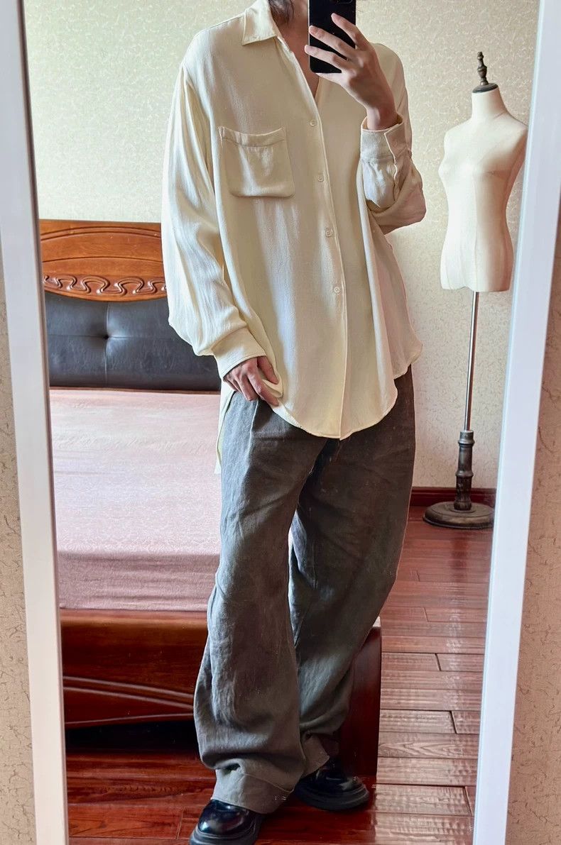 Yohji Yamamoto yohji yamamoto95AW Lumingkan Silk Shirt 2503-Nextarrow Size US M / EU 48-50 / 2 - 9 Thumbnail