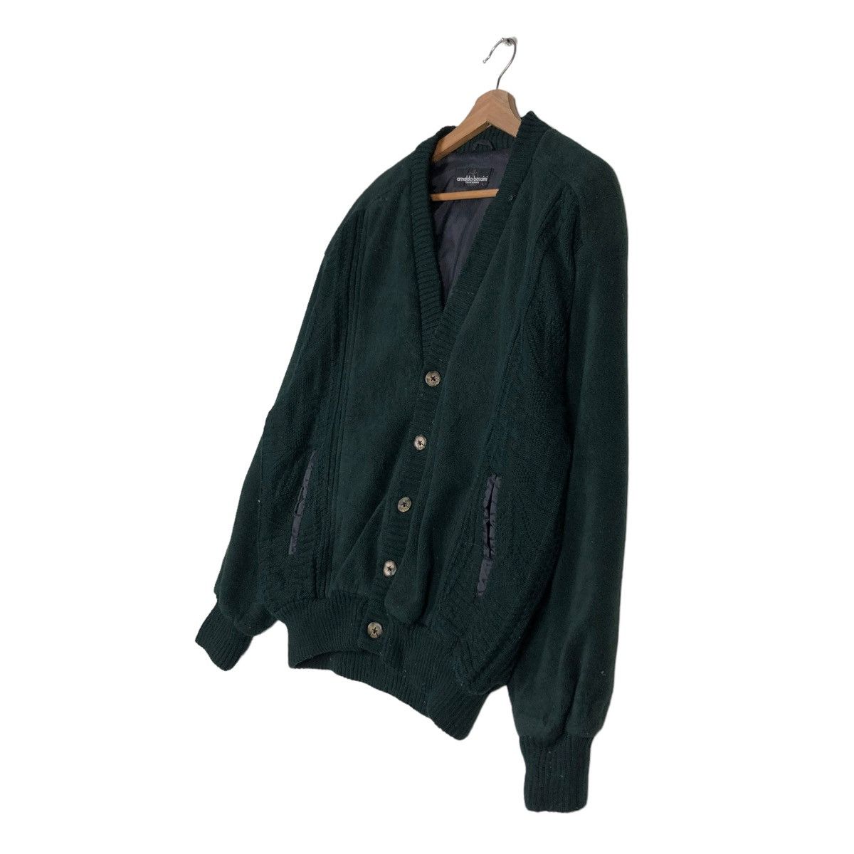 Japanese Brand 🔥VINTAGE BOMBER JACKET WOOL ARNALDO BASSINI ISSEY MIYAKE Size US L / EU 52-54 / 3 - 2 Thumbnail
