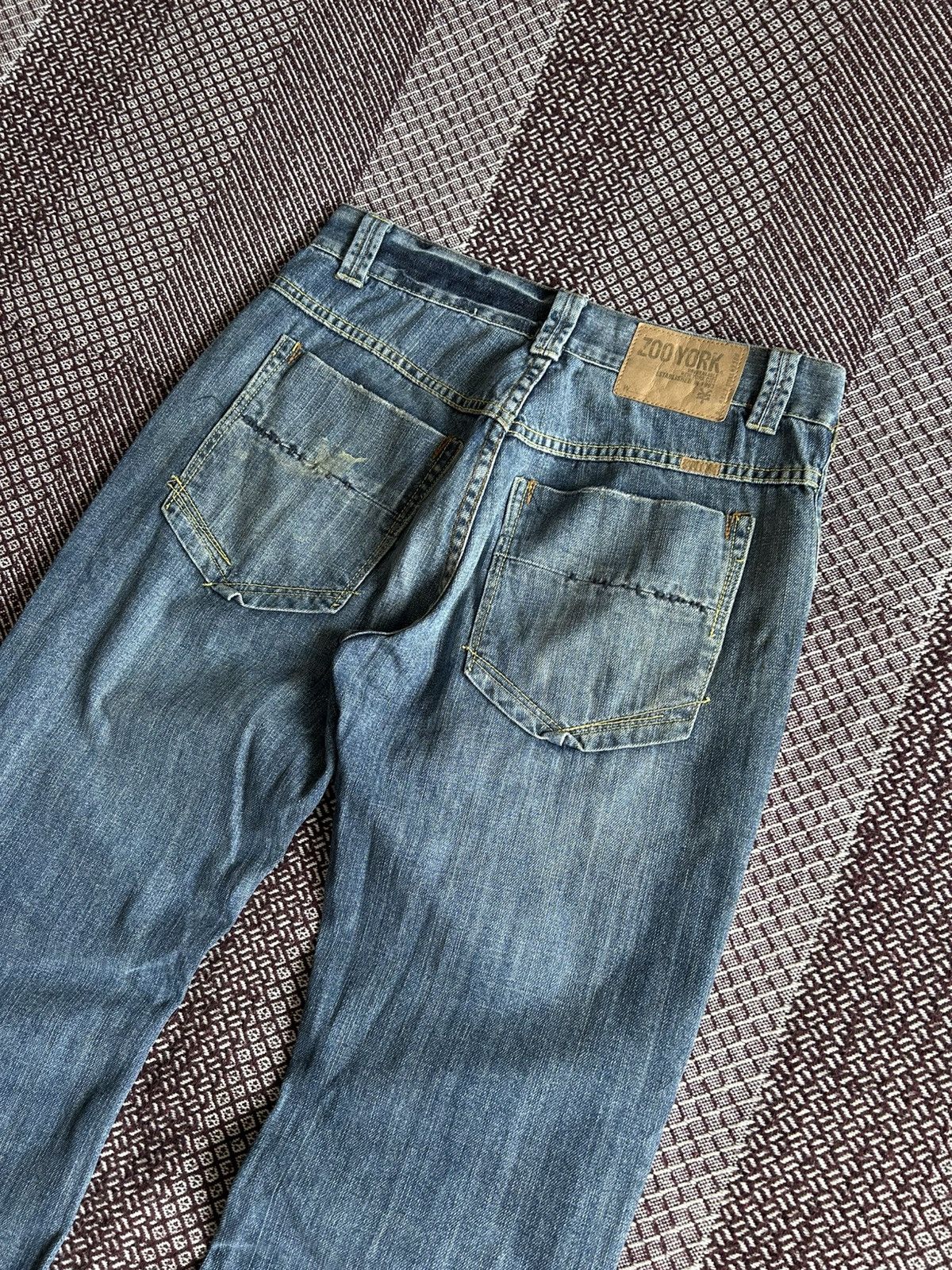 Jean × Vintage × Zoo York Vintage Baggy Zoo York Denim Dirty Jeans Size 30 Streetwear Size US 30 / EU 46 - 4 Thumbnail