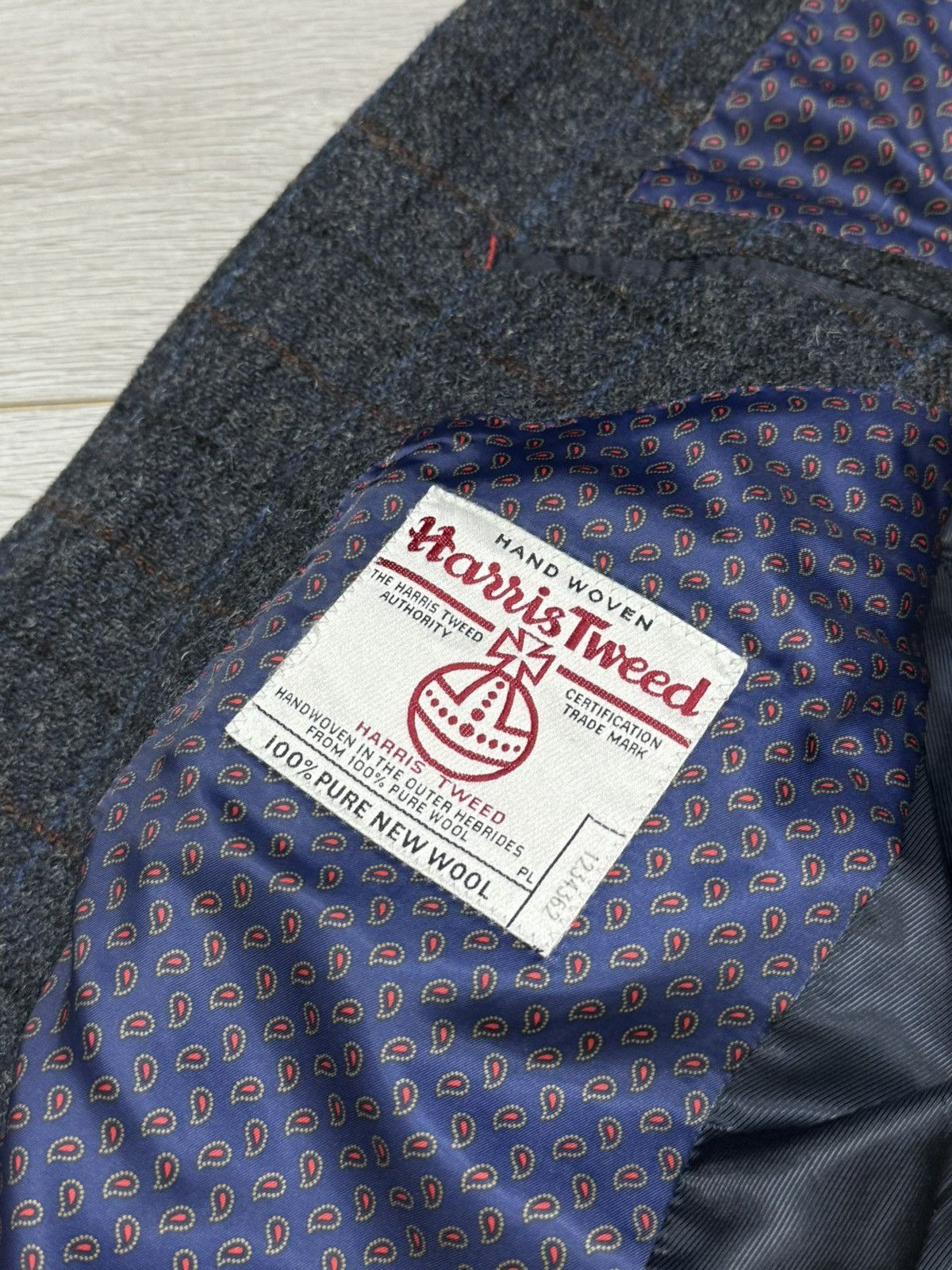 Harris Tweed M&S Harris Tweed D grey mix Coat Blazer Jacket Size US S / EU 44-46 / 1 - 4 Thumbnail