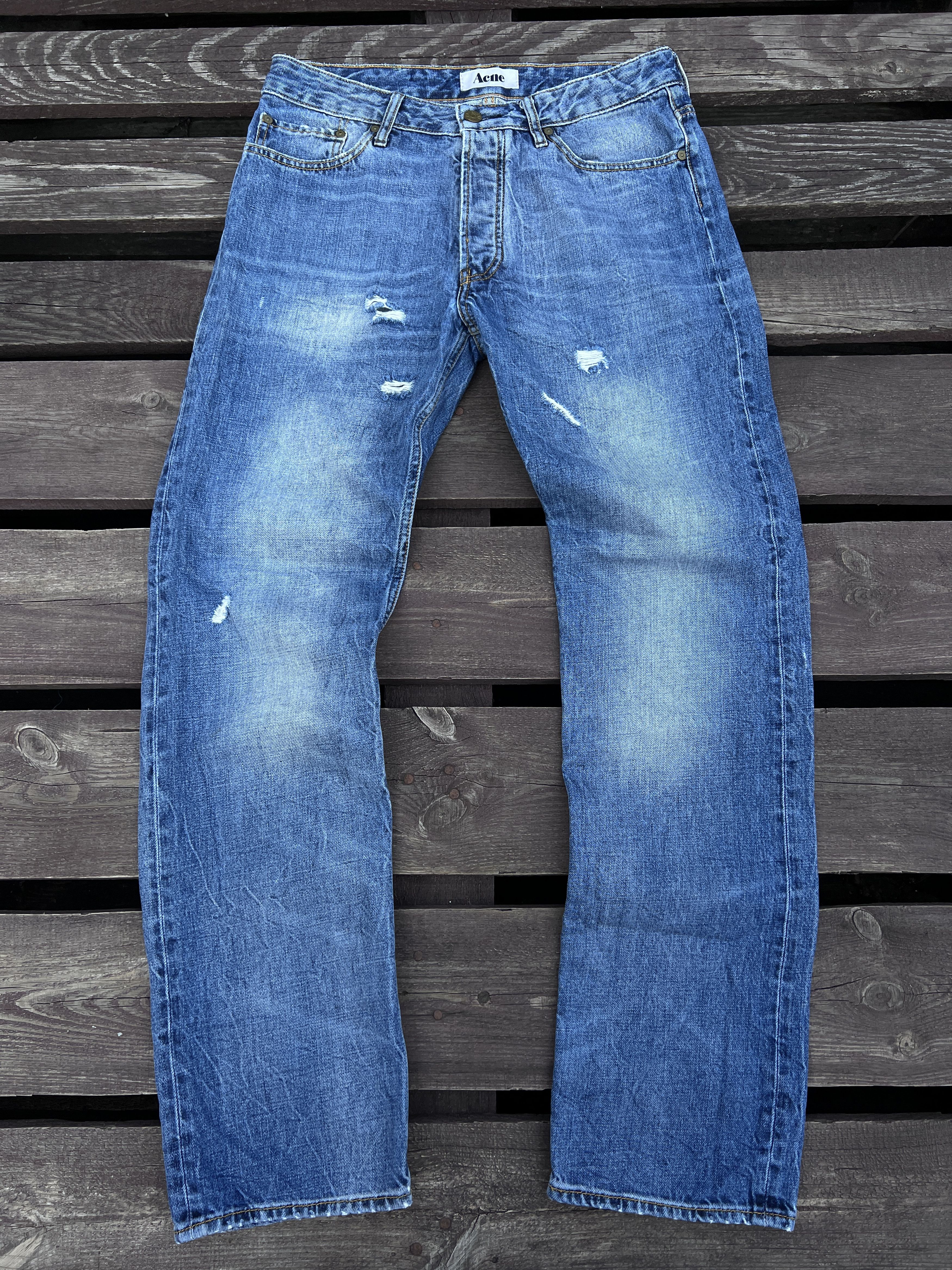 Acne Studios Acne Studios Vintage Generic Girl Distressed Denim Jeans Size 29" - 1 Thumbnail