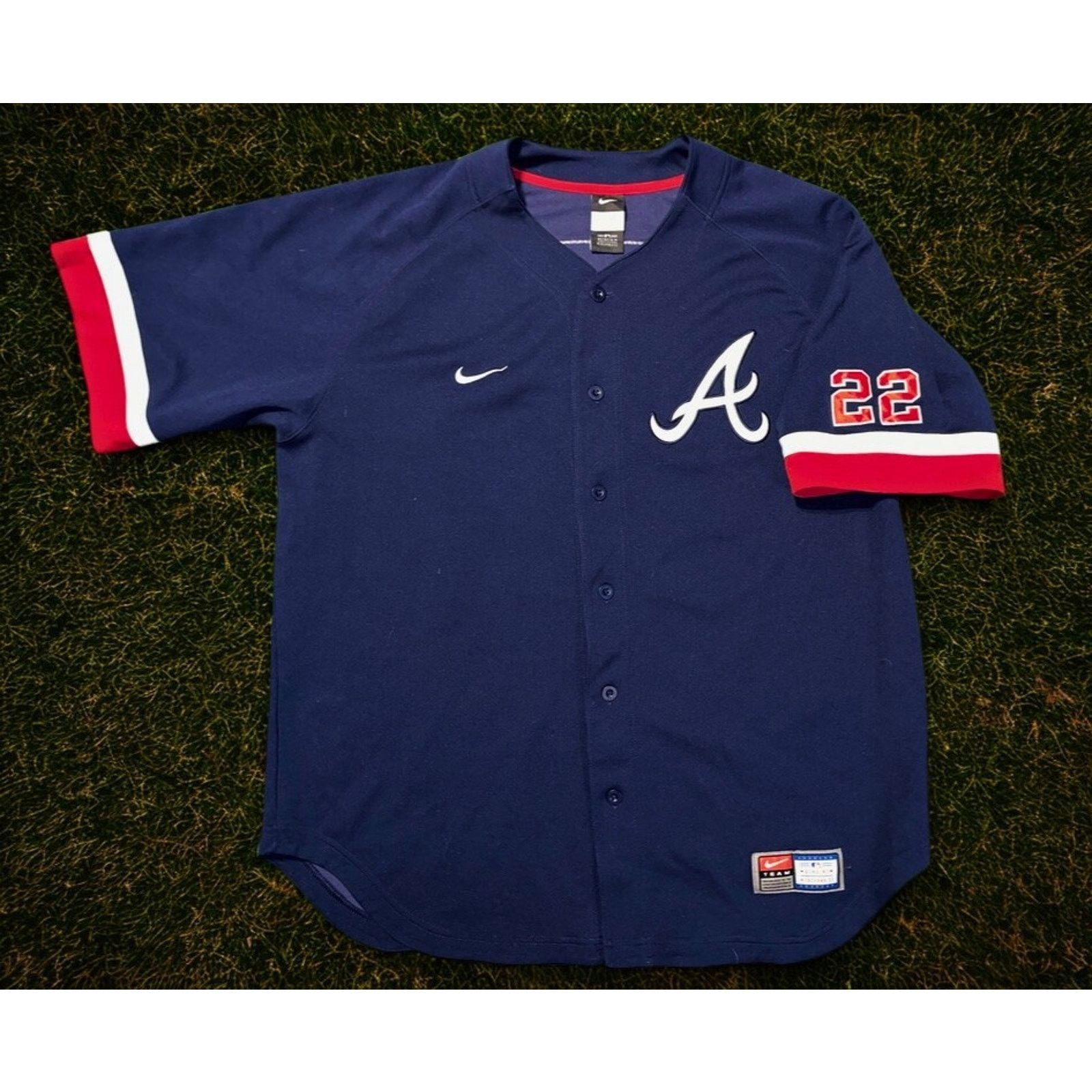 Nike Atlanta Braves Jason Heyward Nike Baseball Jersey Large MLB Size US L / EU 52-54 / 3 - 3 Thumbnail