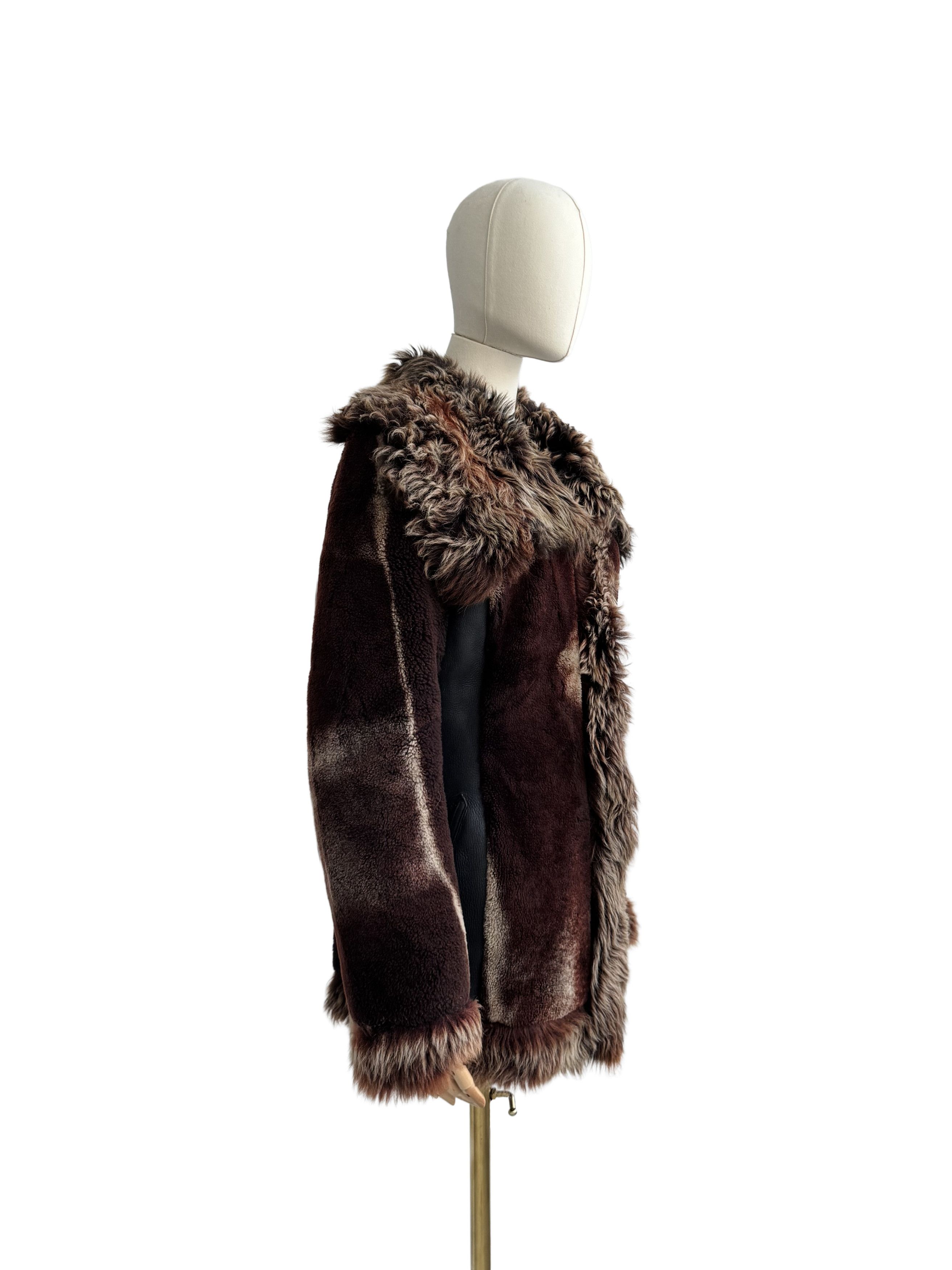 Japanese Brand Vintage Real Sheepskin Coat Size M / US 6-8 / IT 42-44 - 1 Thumbnail