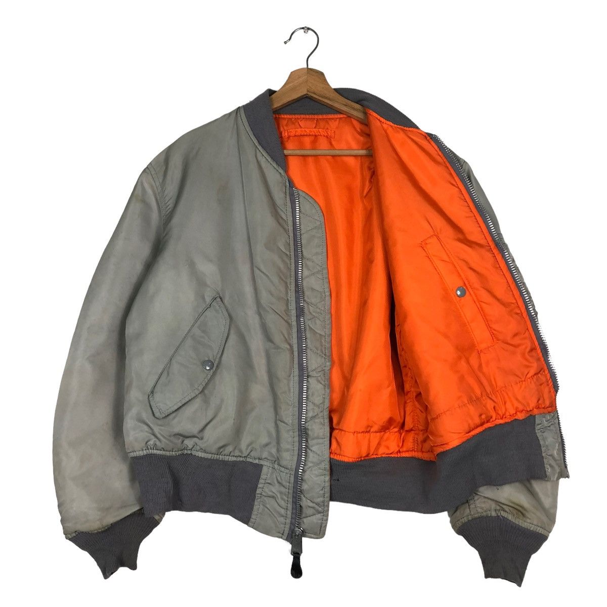 Vintage 🔥VINTAGE REVERSIBLE MA-1 BOMBER JACKET ALPHA INDUSTRIES Size US M / EU 48-50 / 2 - 11 Thumbnail