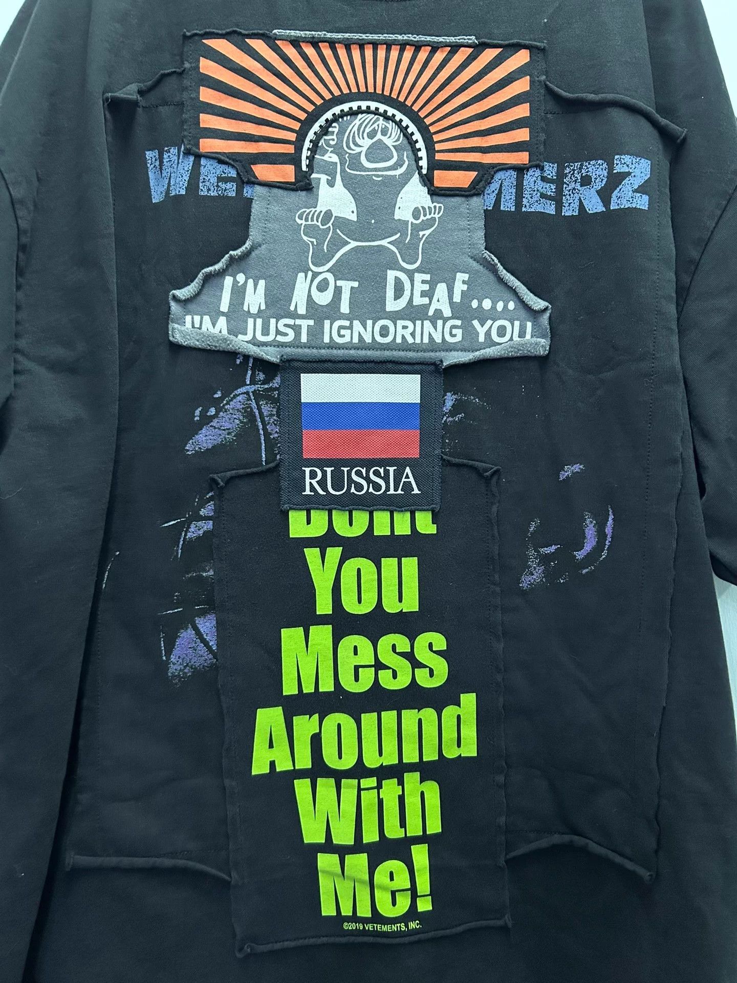 Vetements Vetements Anti-War Patch Runway Short Sleeve T-shirt SZ S Size US S / EU 44-46 / 1 - 2 Thumbnail