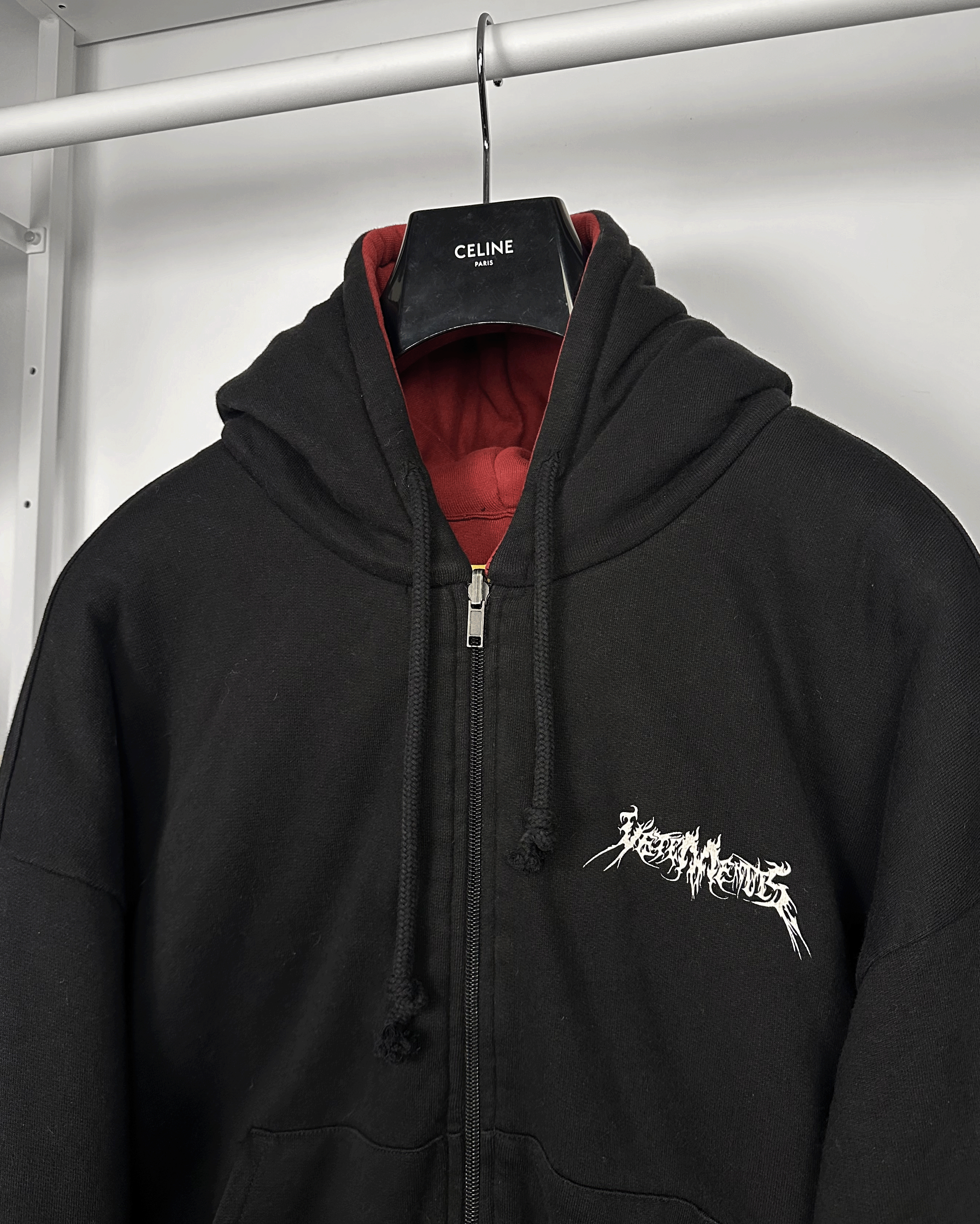 Vetements Vetements Total Fucking Darkness Reversible Hoodie Bomber Size US L / EU 52-54 / 3 - 7 Thumbnail