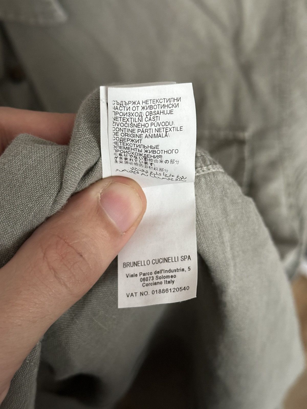 Brunello Cucinelli Brunello Cucinelli Linen Shirt Button Up Size US L / EU 52-54 / 3 - 15 Thumbnail