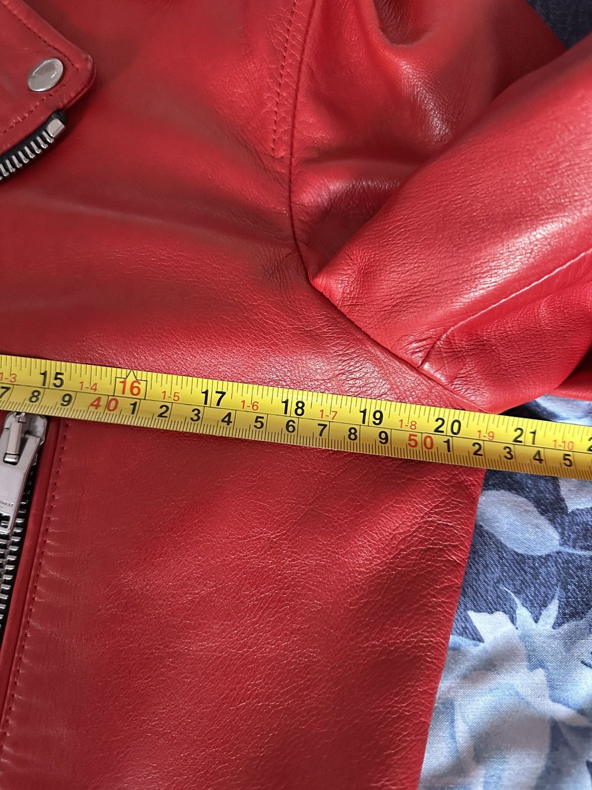 Saint Laurent Paris [50] SS14 Red L01 Lambskin leather jacket Size US M / EU 48-50 / 2 - 22 Thumbnail