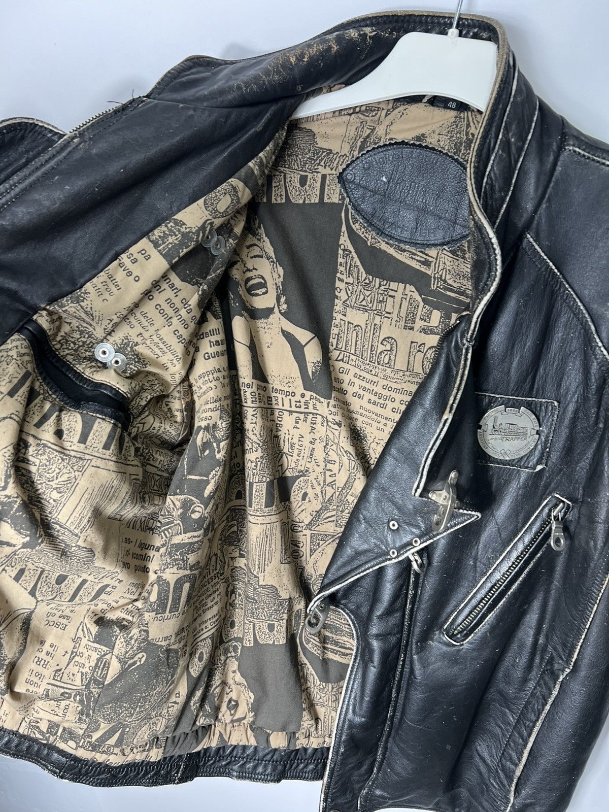 Indian Motorcycle Vintage very rare Indian Motorcycles Trapper Leather Jacket Size US M / EU 48-50 / 2 - 19 Thumbnail