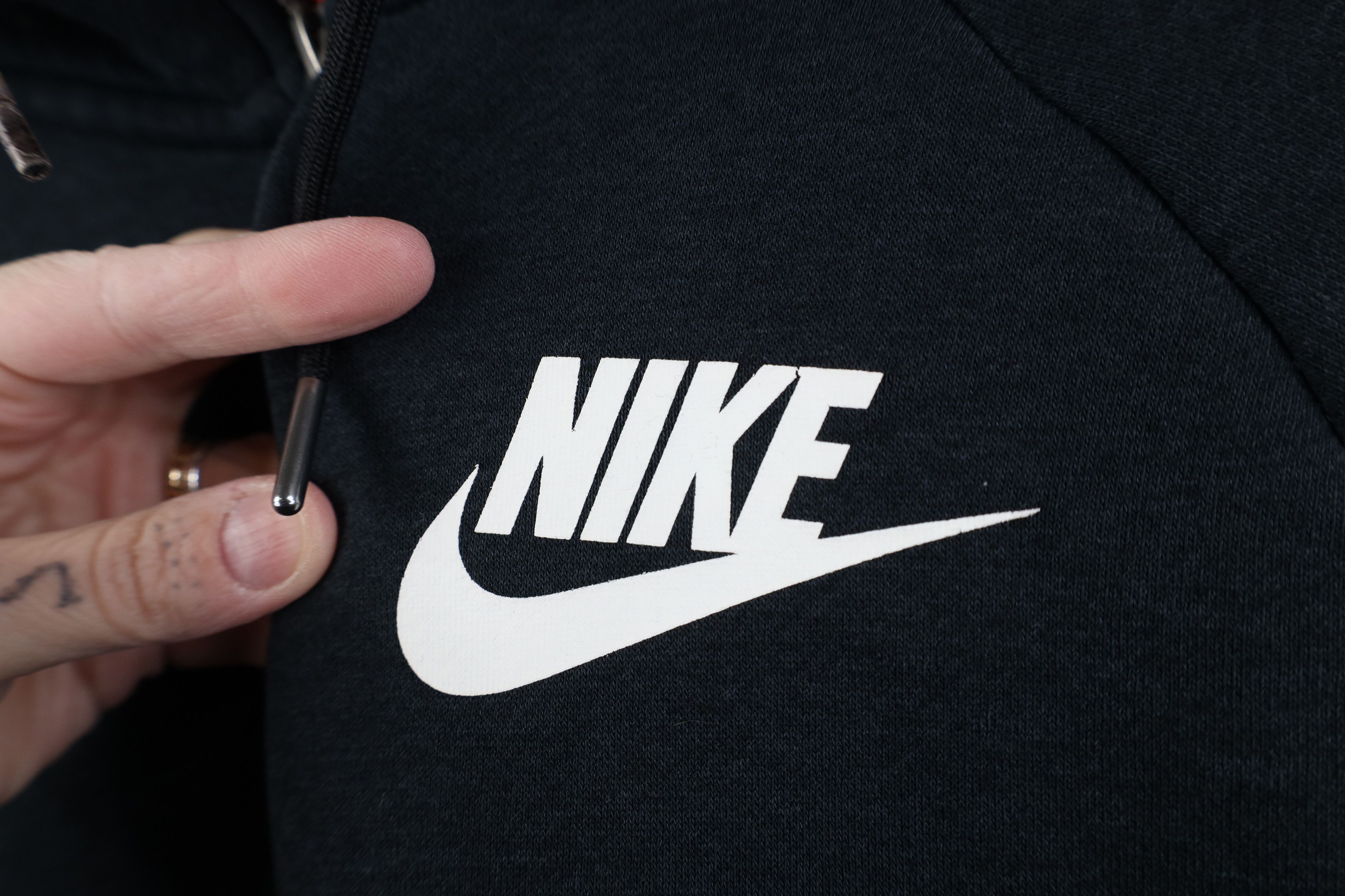 Nike Vintage Y2K Nike Travis Scott Big Swoosh Full Zip Hoodie Size L / US 10 / IT 46 - 4 Thumbnail