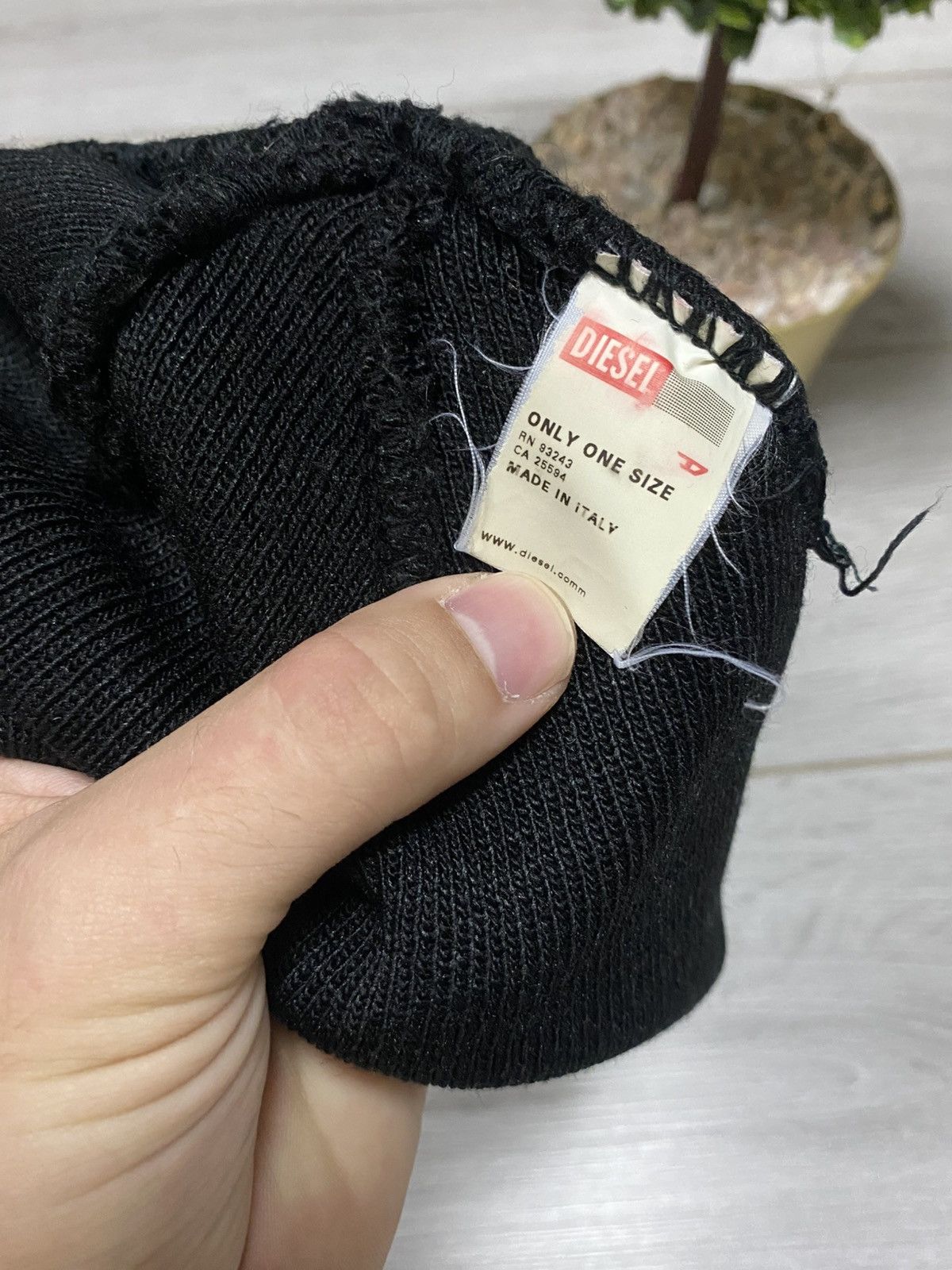 Diesel Diesel camo D logo beanie hat Size ONE SIZE - 4 Thumbnail