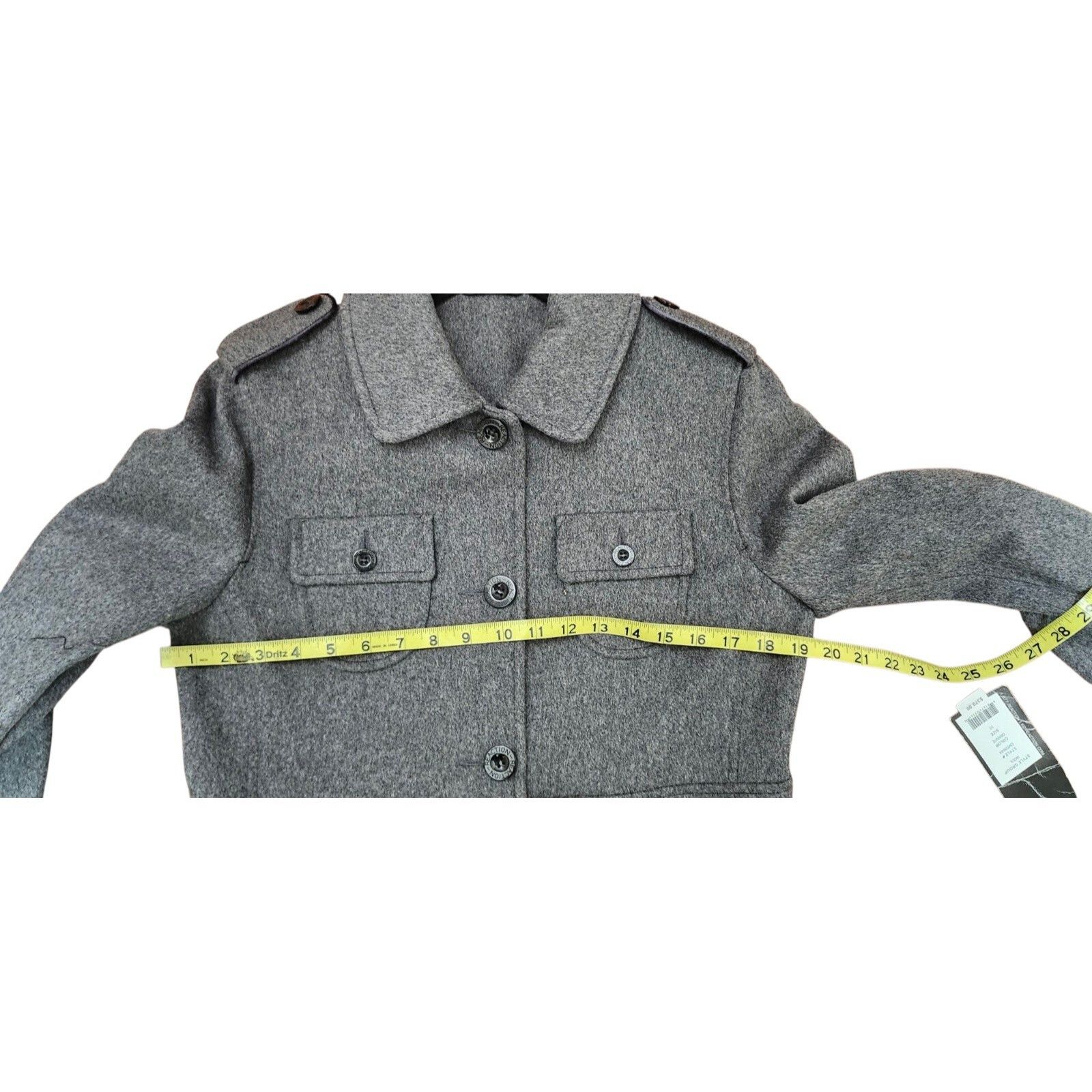 Kenneth Cole Women's Coat Kenneth Cole Wool Gray Coat Size M / US 6-8 / IT 42-44 - 11 Thumbnail