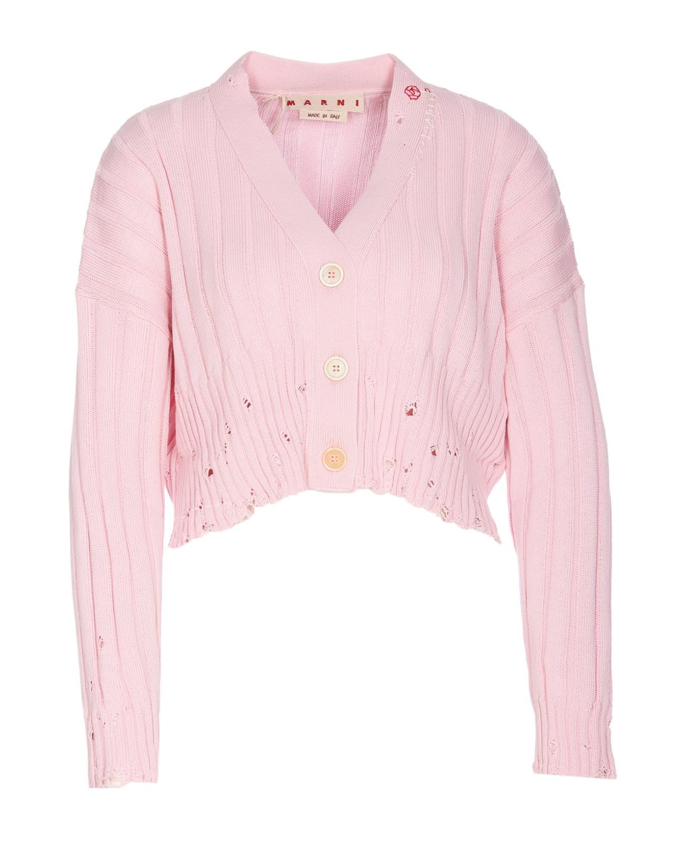 Marni o1y1125 Cardigan in Pink Size M / US 6-8 / IT 42-44 - 1 Thumbnail