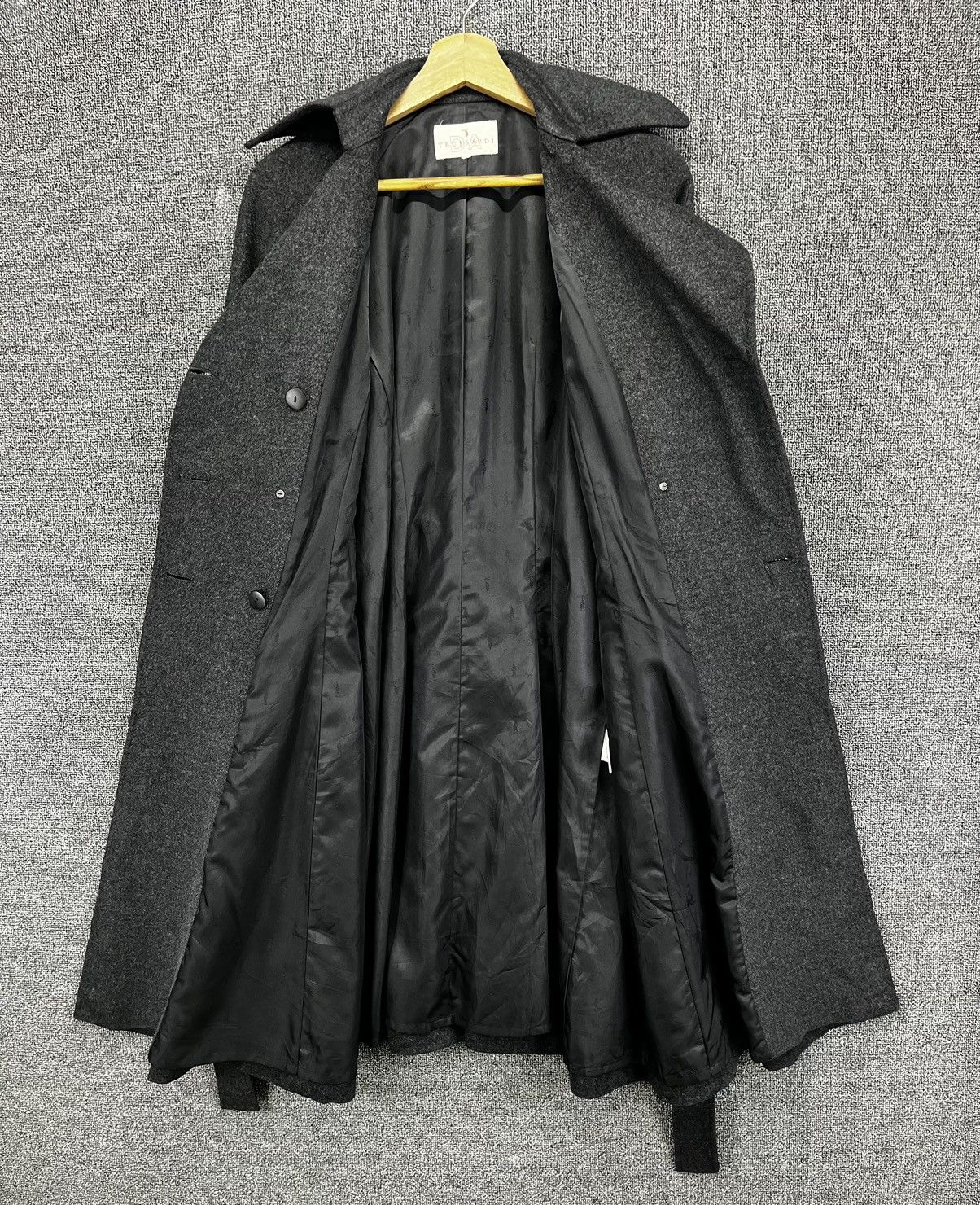 Trussardi Trussardi Rare Wool Luxury Long Jacket Size S / US 4 / IT 40 - 6 Thumbnail