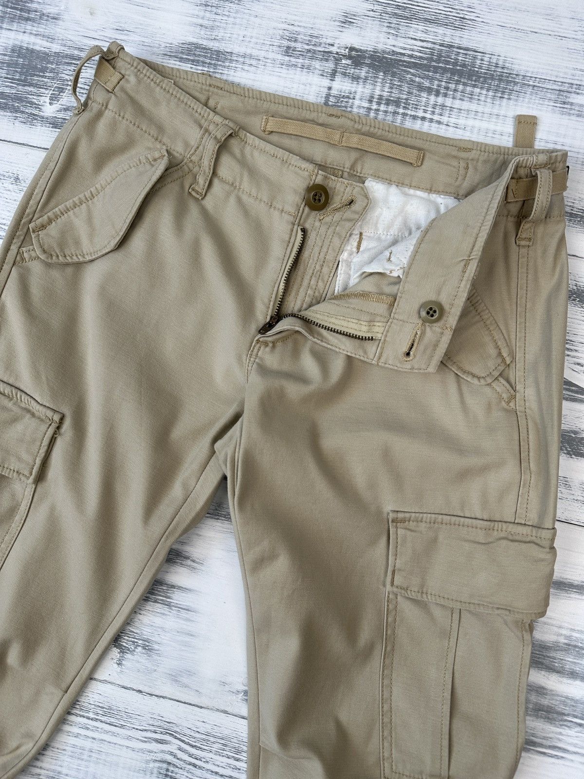 Denim & Supply Ralph Lauren DENIM & SUPPLY RALPH LAUREN Cargo Pants Women’s Beige sz 26 Size 26" / US 2 / IT 38 - 12 Thumbnail