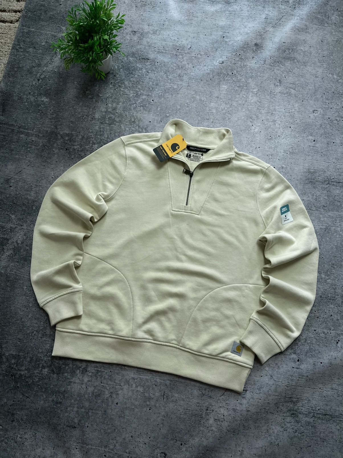 Carhartt Wip Carhartt WIP TENCEL Fiber Half-Zip Hype Y2K Sweatshirt Size M / US 6-8 / IT 42-44 - 2 Thumbnail