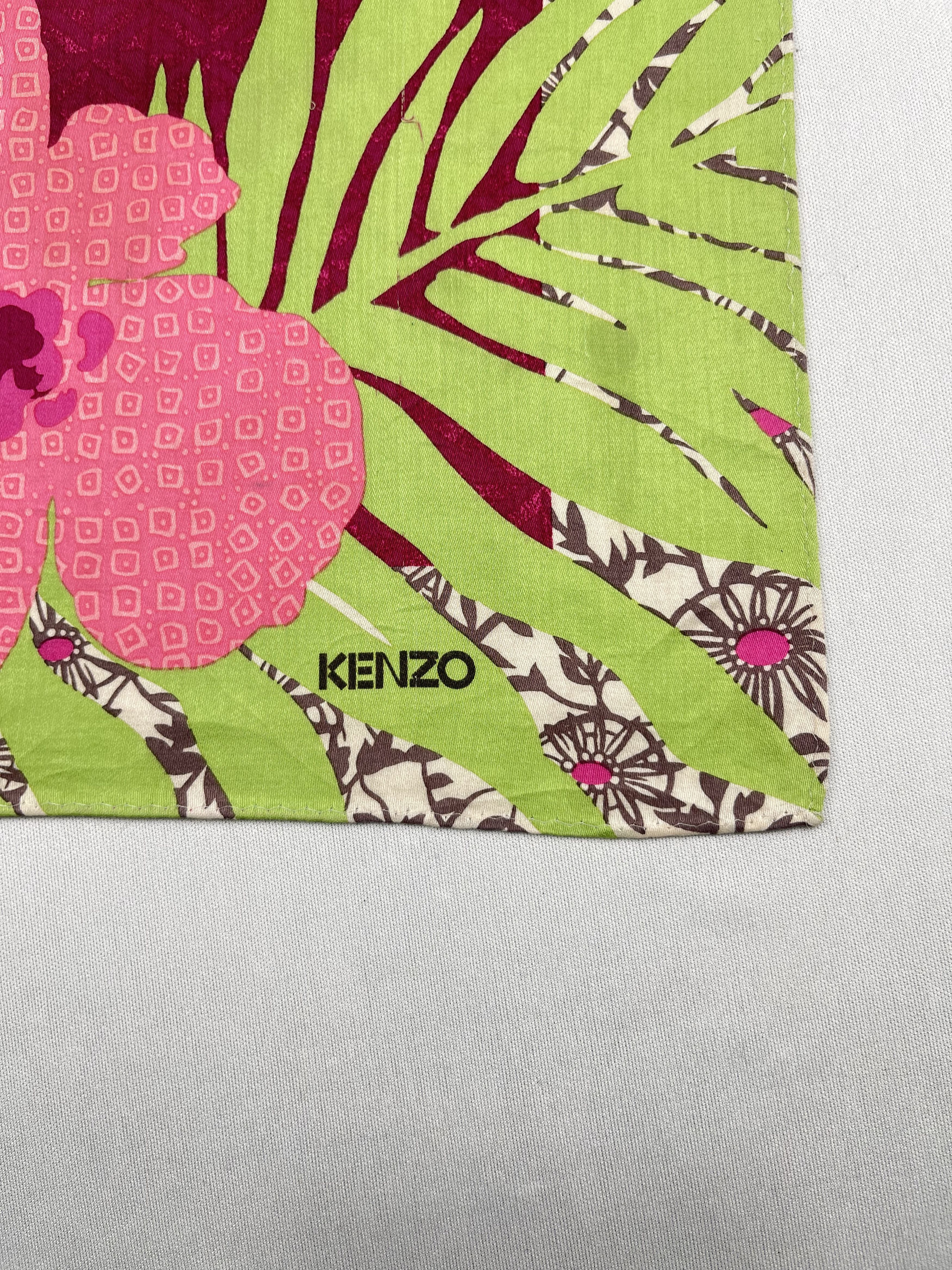 Kenzo Vintage Kenzo Handkerchief Pocket Square Bandana HM0047 Size ONE SIZE - 5 Thumbnail