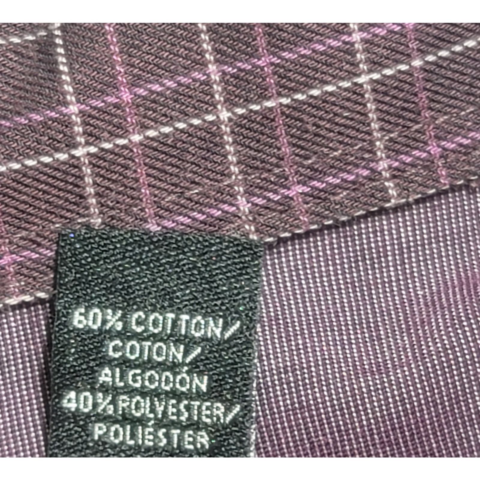 Van Heusen Van Heusen Purple Pink Check Button Up Shirt XL 17 17.5 Size US XL / EU 56 / 4 - 4 Thumbnail