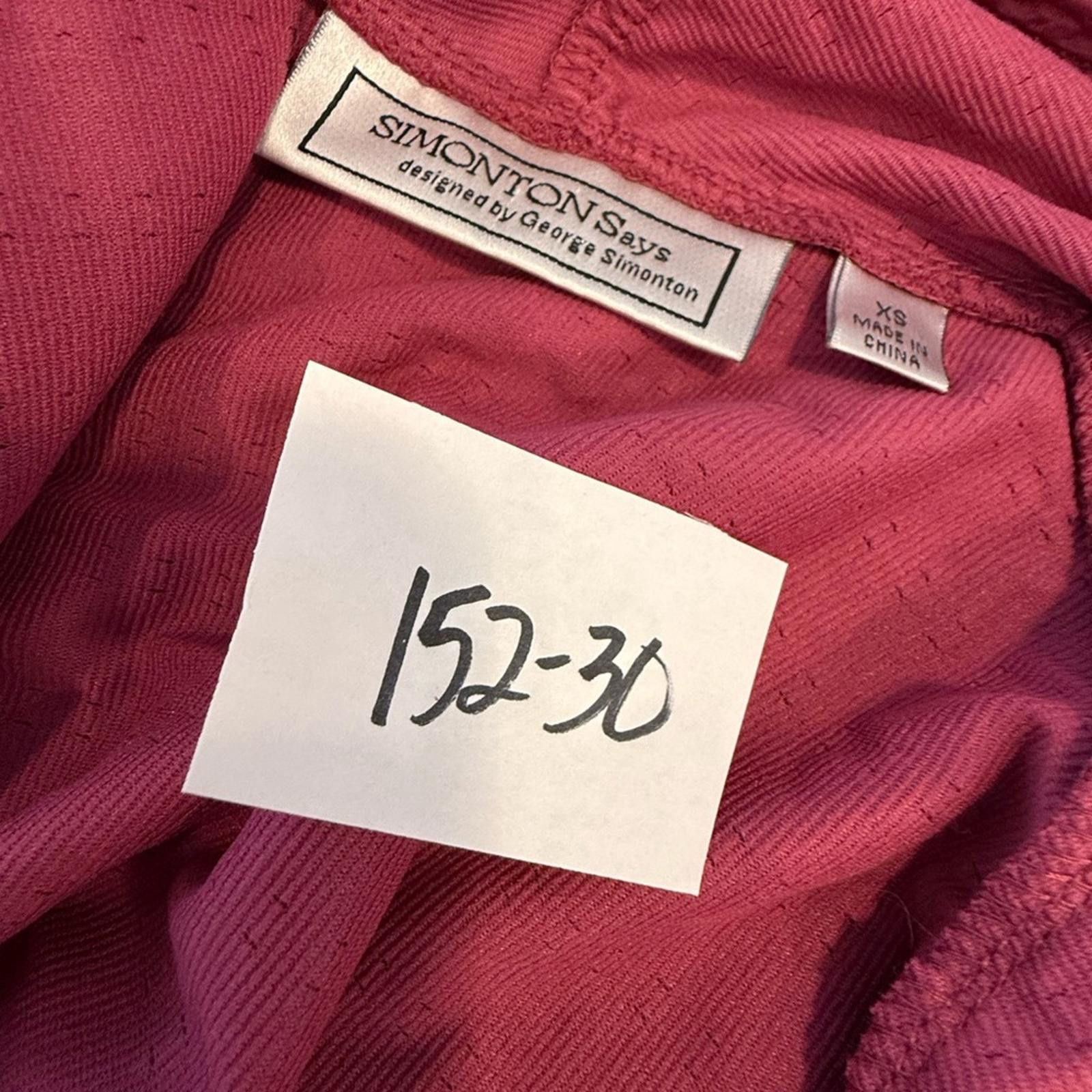 Other Simonton Says burgundy pink crinkle cardigan SZ XS Size XS / US 0-2 / IT 36-38 - 9 Thumbnail
