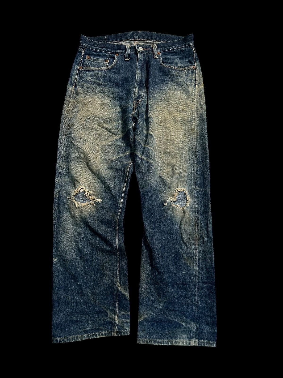Japanese Brand × Kapital × Vintage DENIME SELVEDGE DISTRESSED VINTAGE DENIM JEANS Size US 31 - 3 Thumbnail