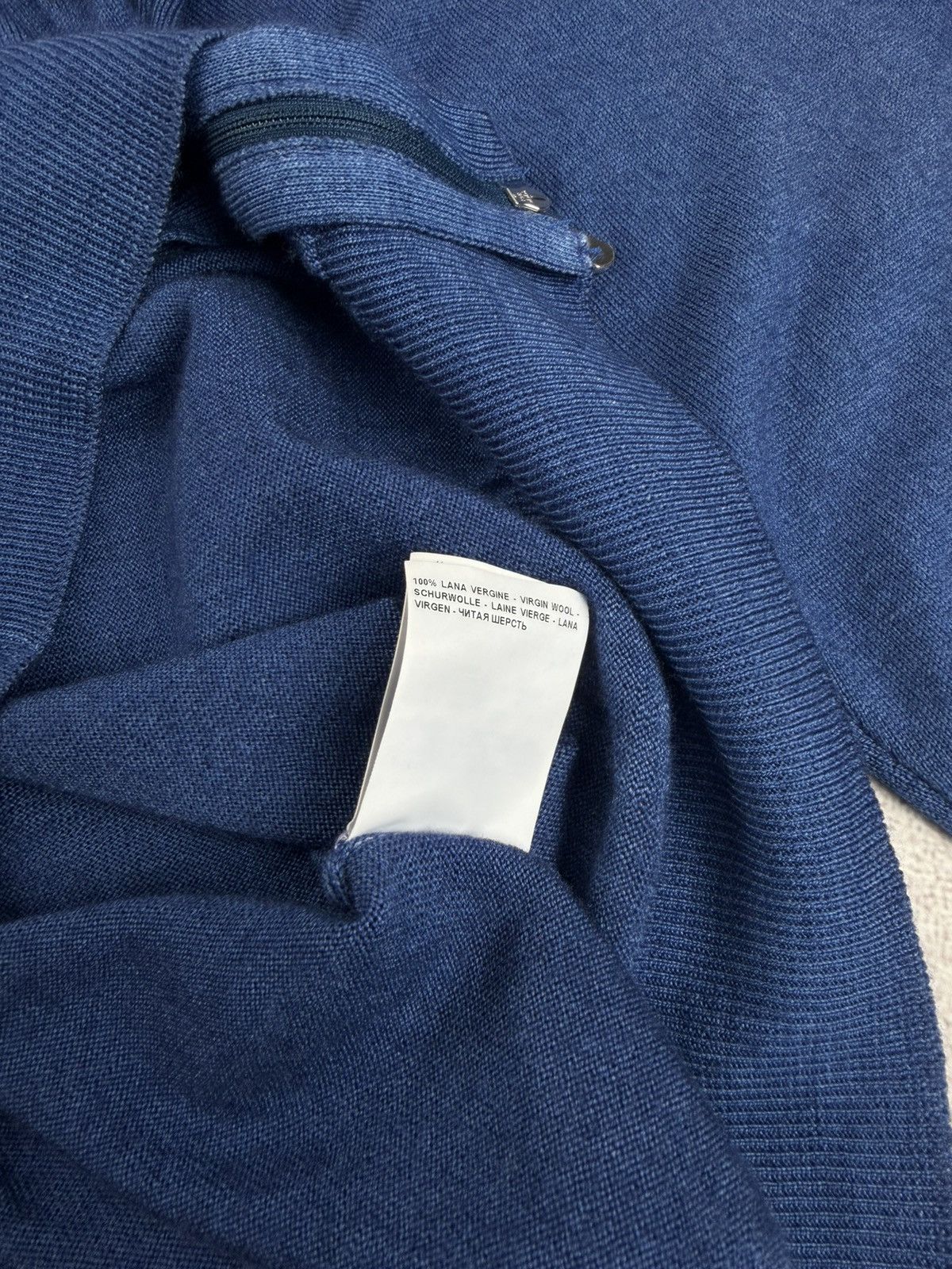 Gran Sasso Gran Sasso Zip Up Wool Knit Sweatr Size 54 Size US L / EU 52-54 / 3 - 10 Thumbnail